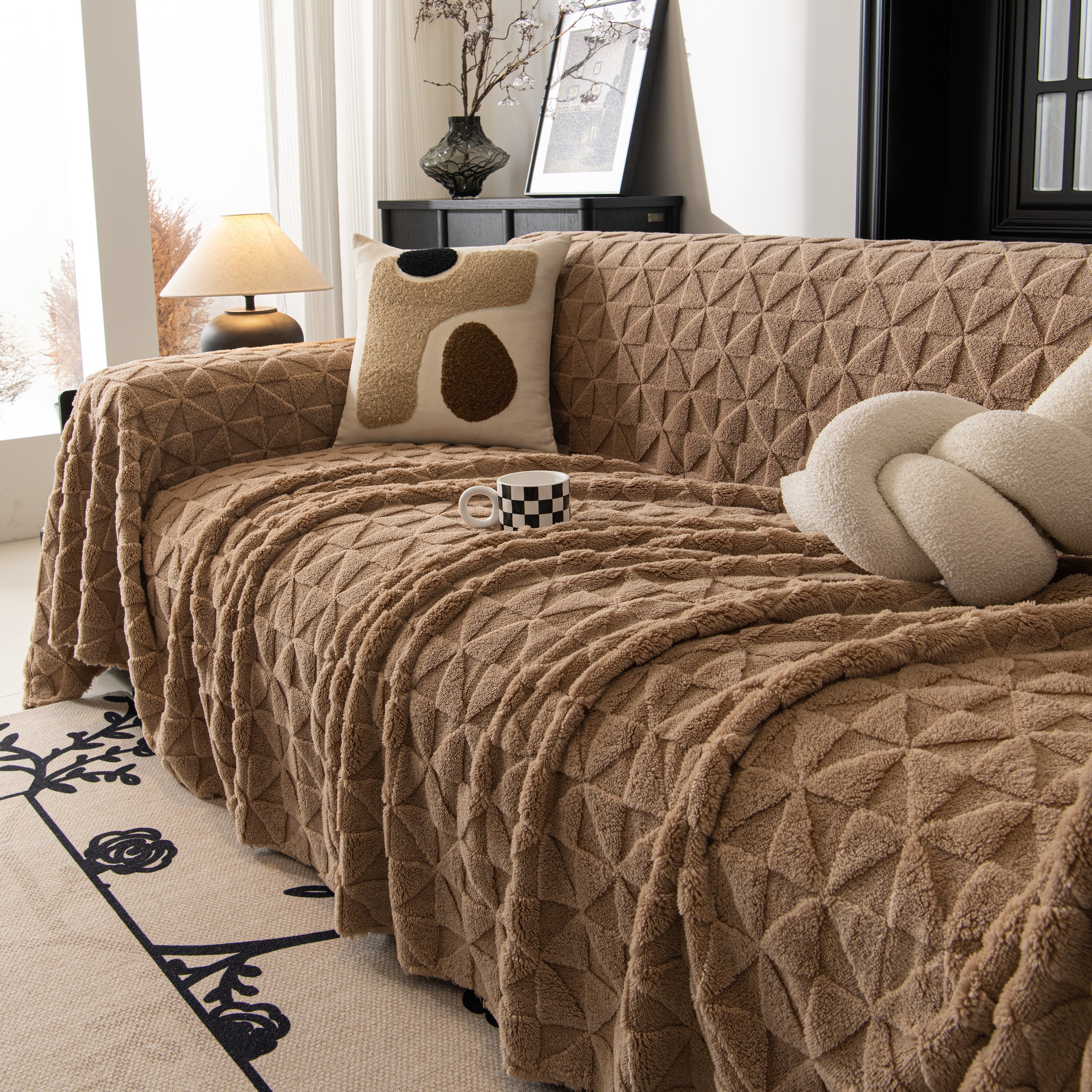 Plush Soft Couch Cover for Sofa and Furniture Lightweight Throw Blankets for Sectional Couch - Image 9