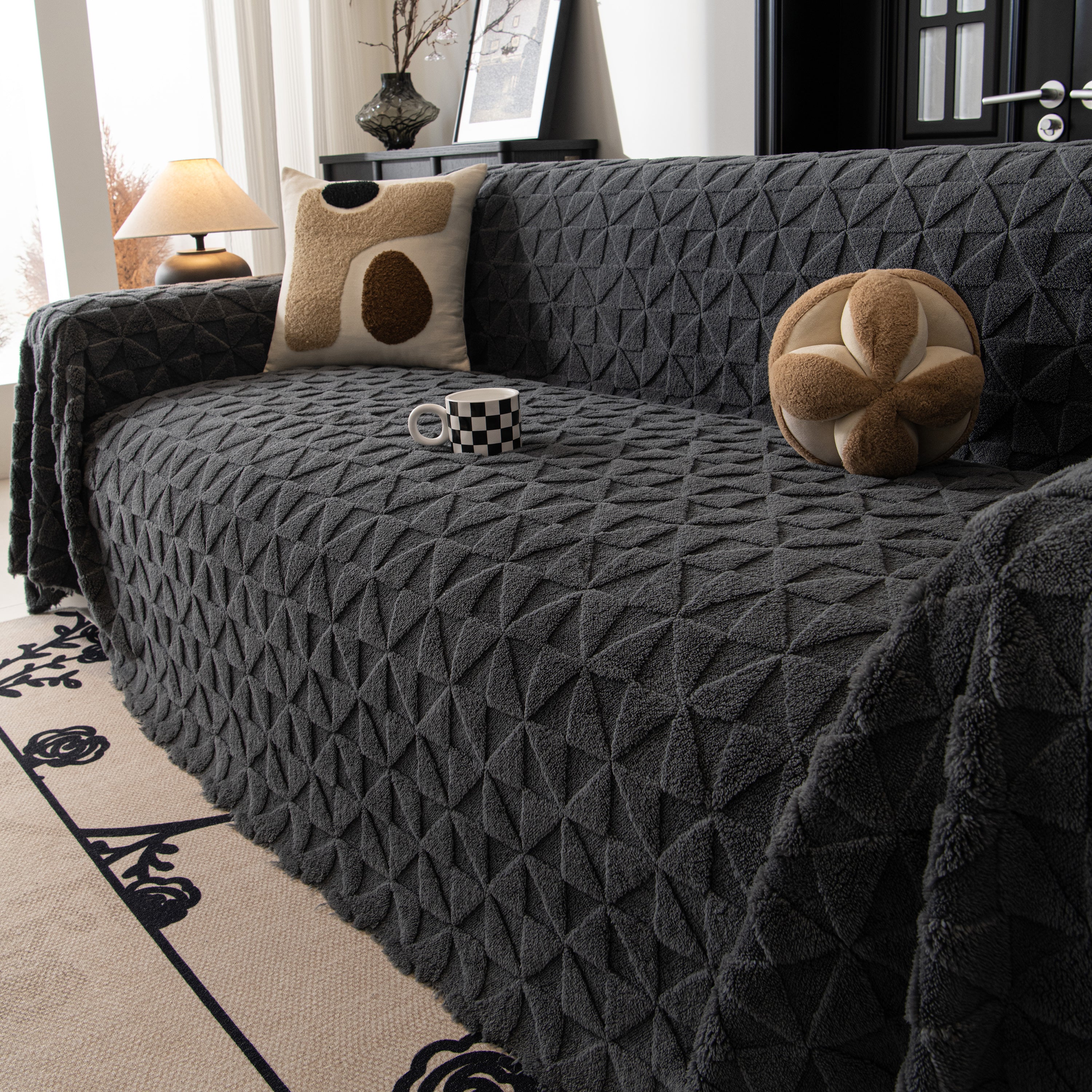 Plush Soft Couch Cover for Sofa and Furniture Lightweight Throw Blankets for Sectional Couch - Image 90