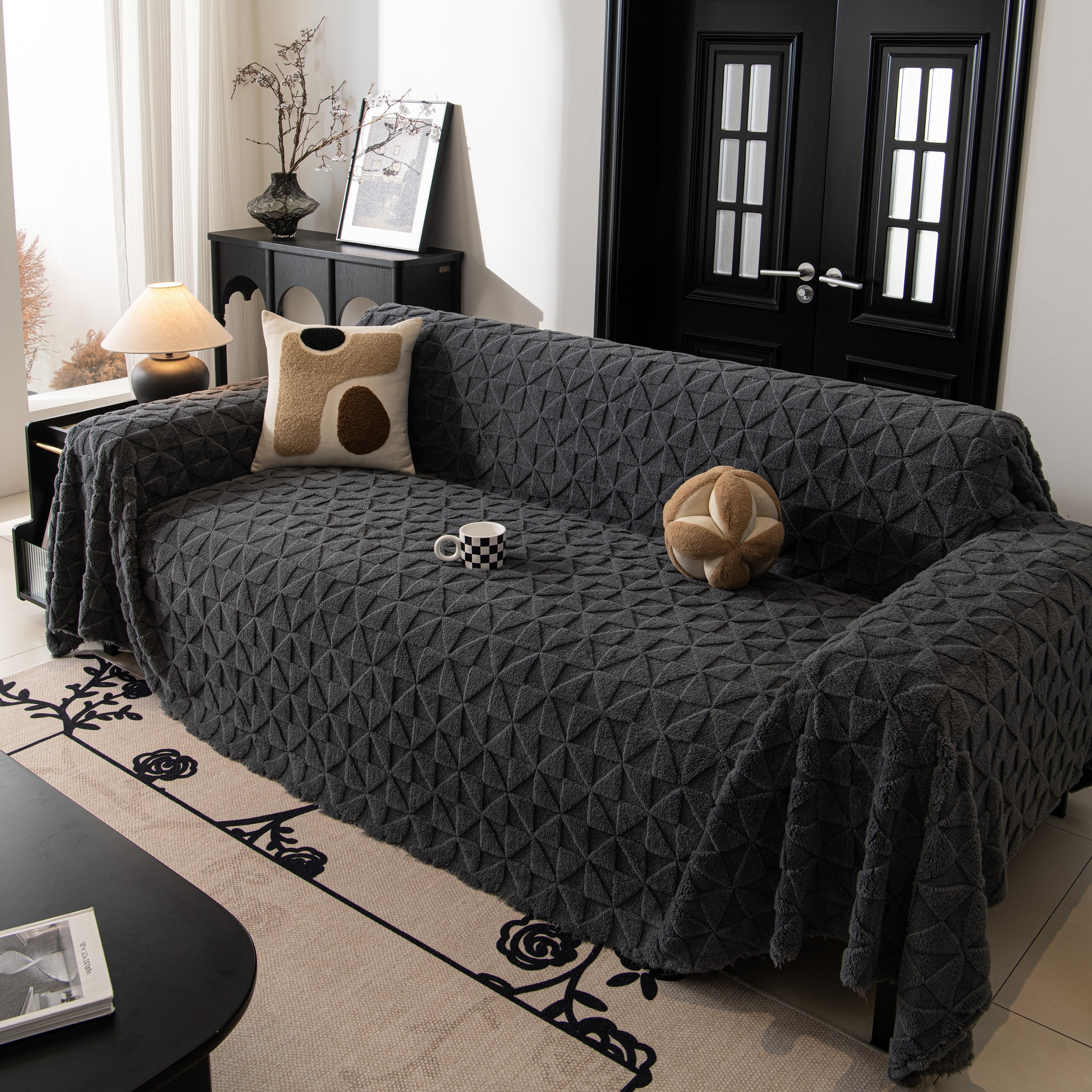 Plush Soft Couch Cover for Sofa and Furniture Lightweight Throw Blankets for Sectional Couch - Image 92