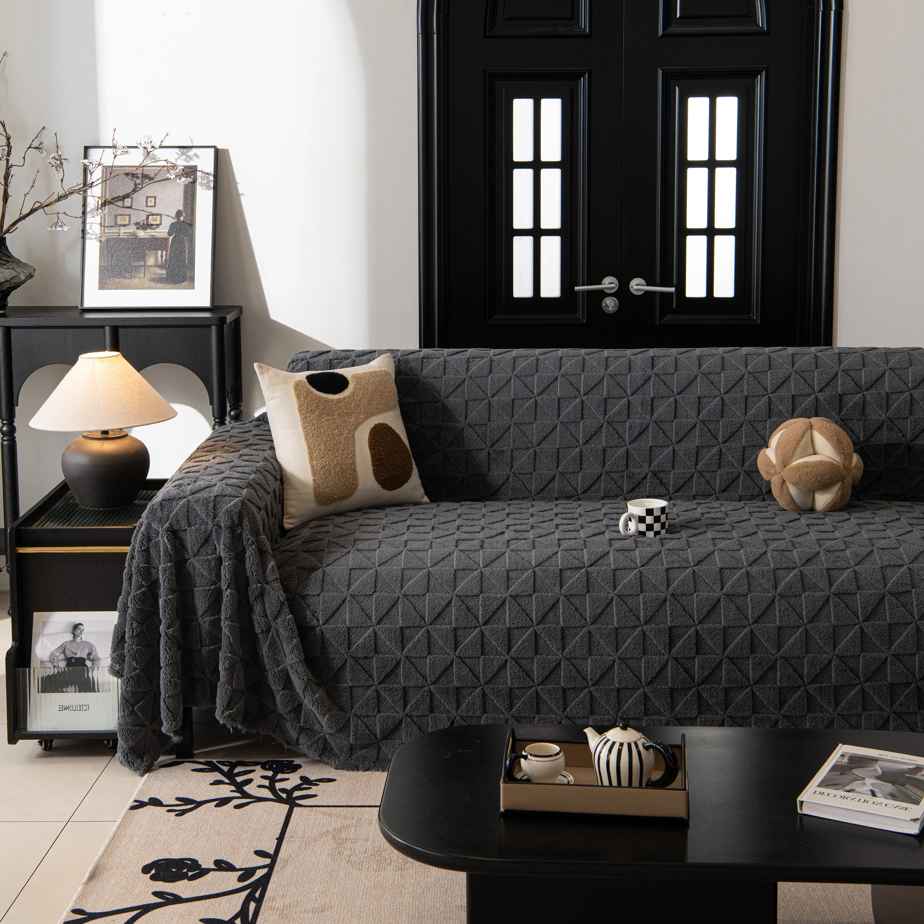 Plush Soft Couch Cover for Sofa and Furniture Lightweight Throw Blankets for Sectional Couch - Image 98