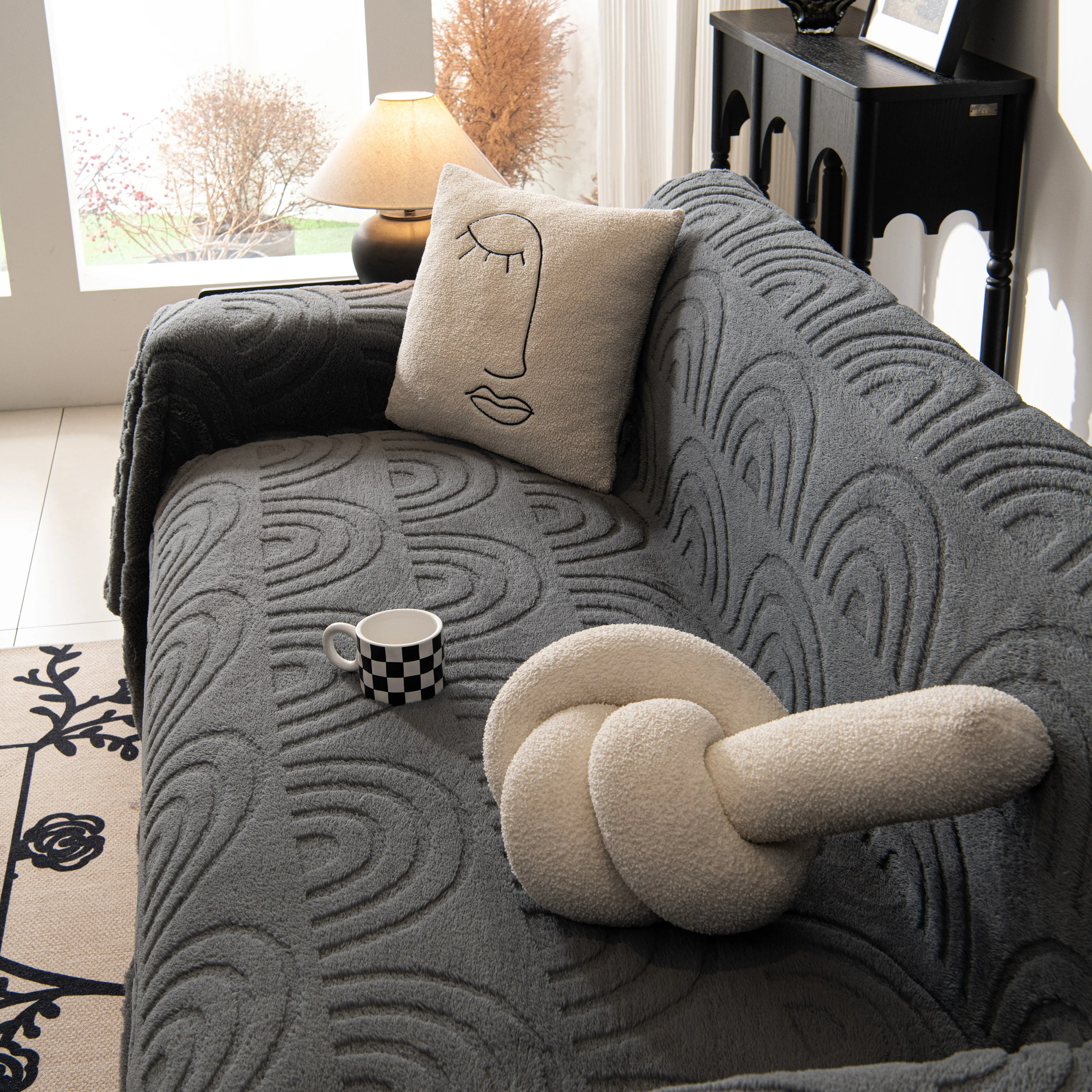 Plush Warm Decor Couch Cover Soft Jacquard Fleece Throw Blankets for Bed Couch Sofa Chair - Image 19