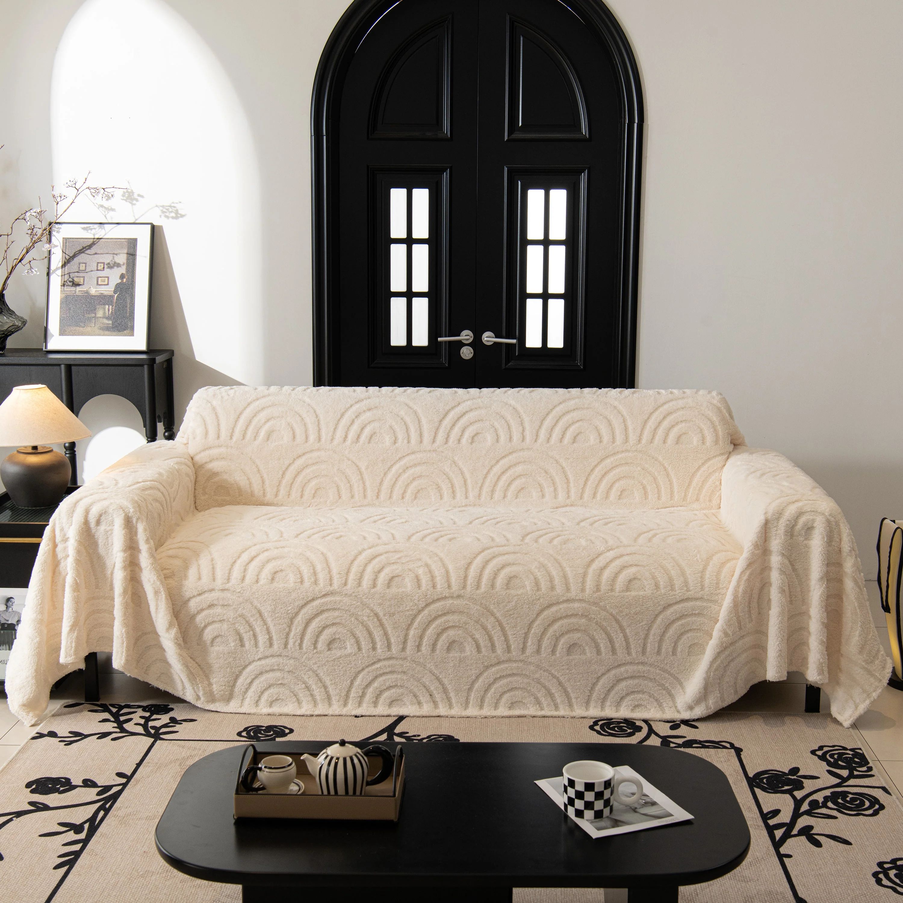 Plush Warm Decor Couch Cover Soft Jacquard Fleece Throw Blankets for Bed Couch Sofa Chair - Image 30