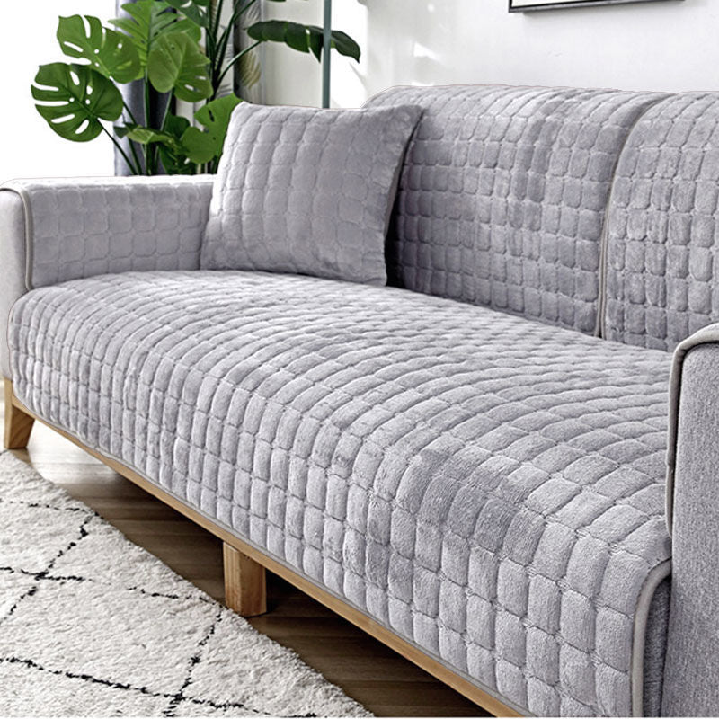 Plush Winter Thick Non-Slip Flannel Sofa Cushion, Universal Sofa Towel Decoration Cover - Image 5