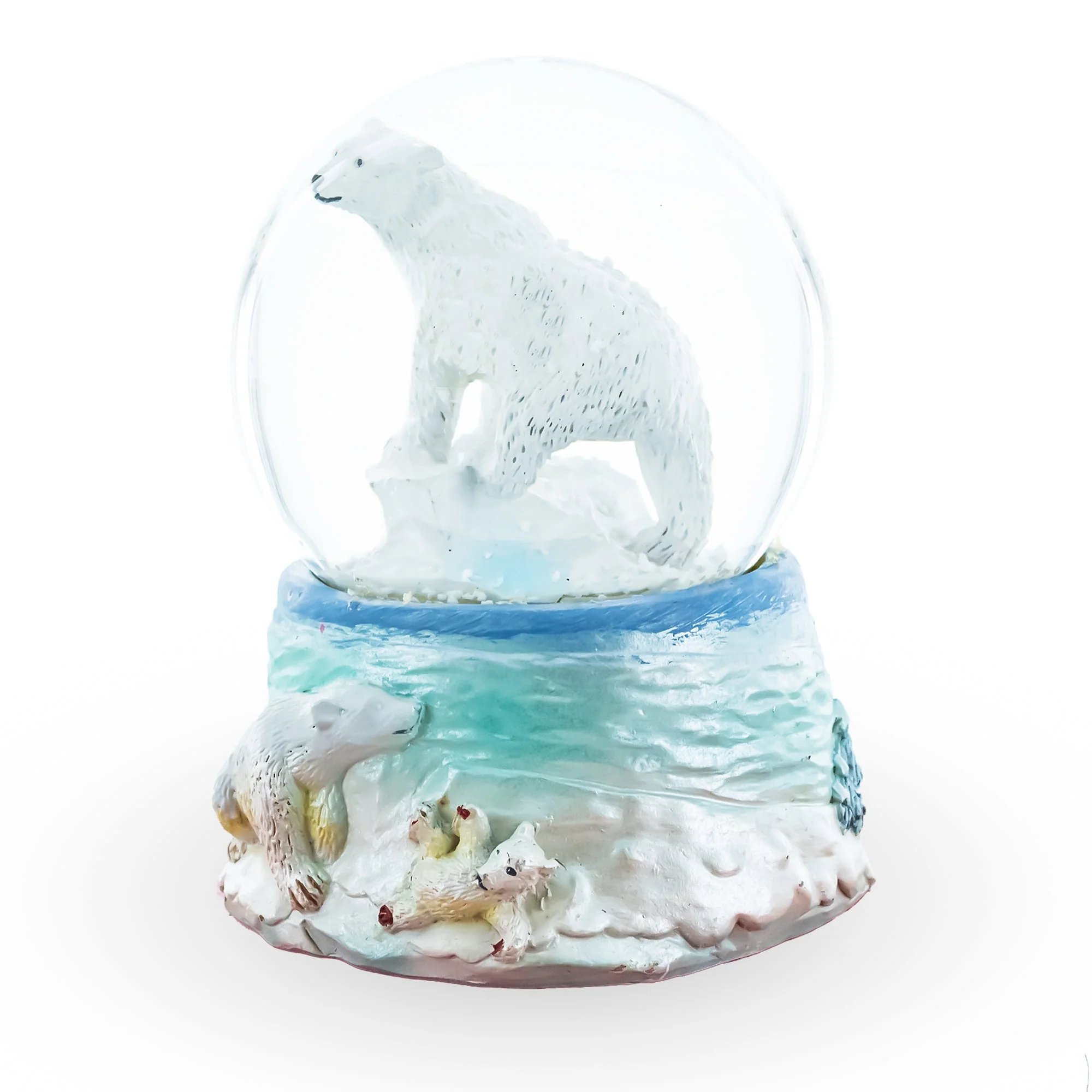 Polar Bears in Serenity Mini Water Snow Globe - Image 2