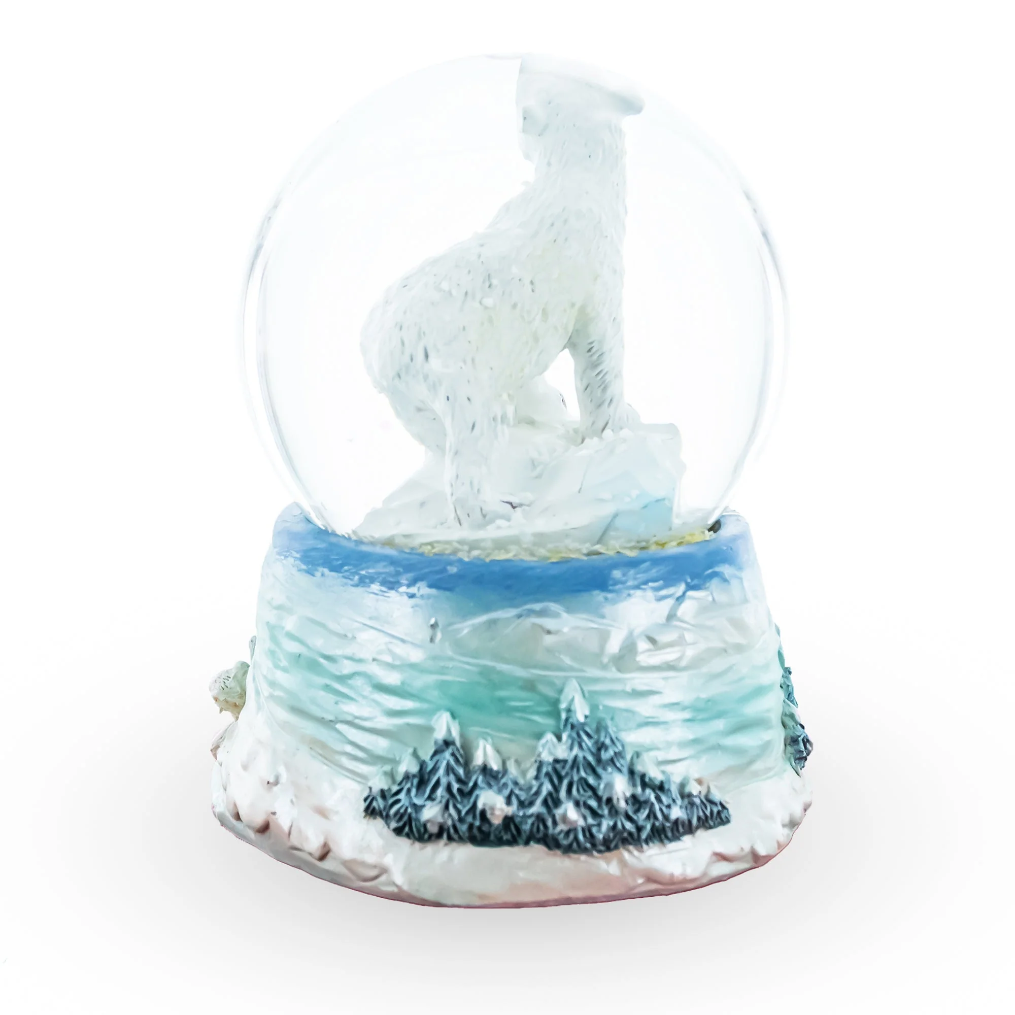Polar Bears in Serenity Mini Water Snow Globe - Image 3