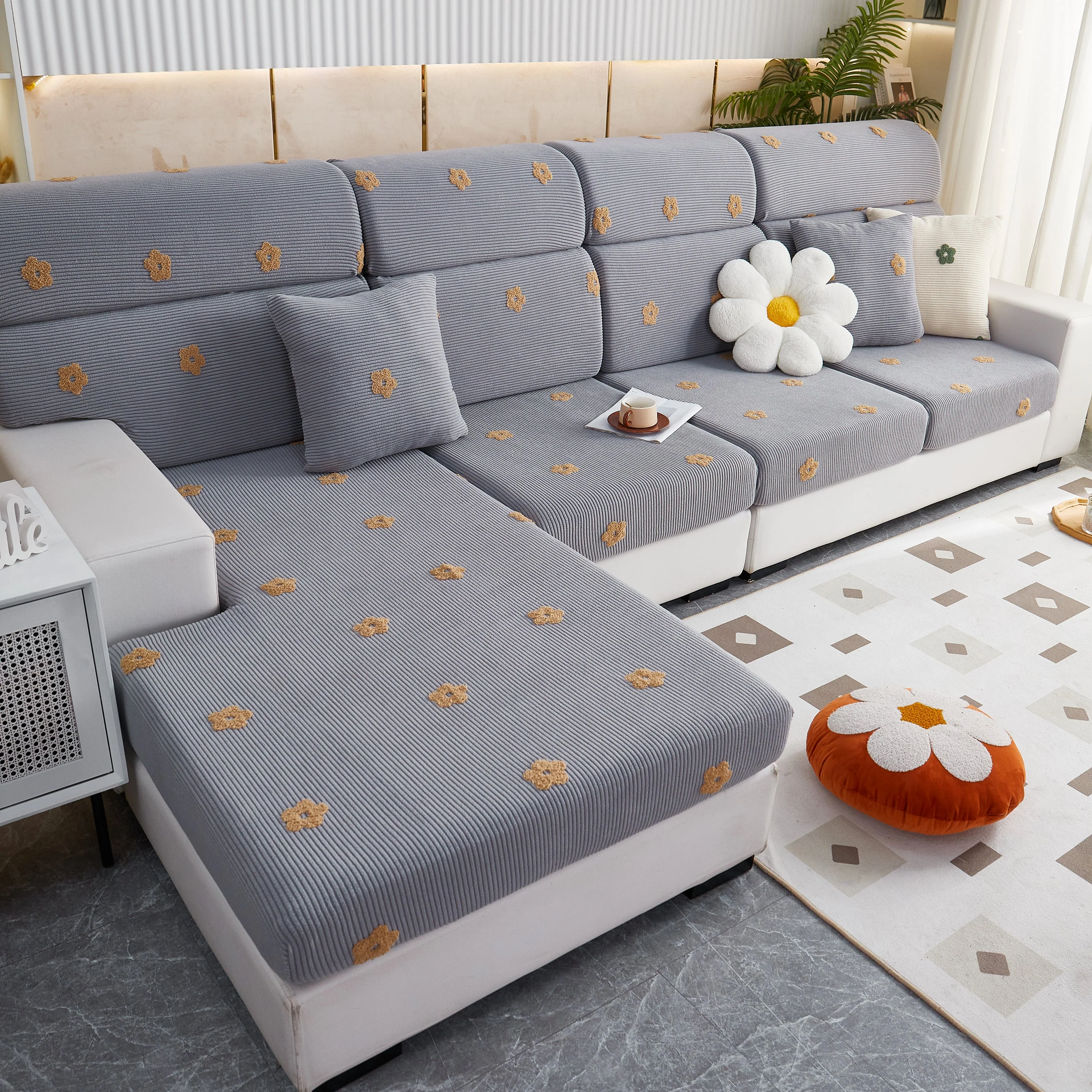 Polar Fleece Sofa Cushion Covers for Sofa 1/2/3/4 Seater, Best Seat Covers for Dogs, Pet Couch Protector - Image 108