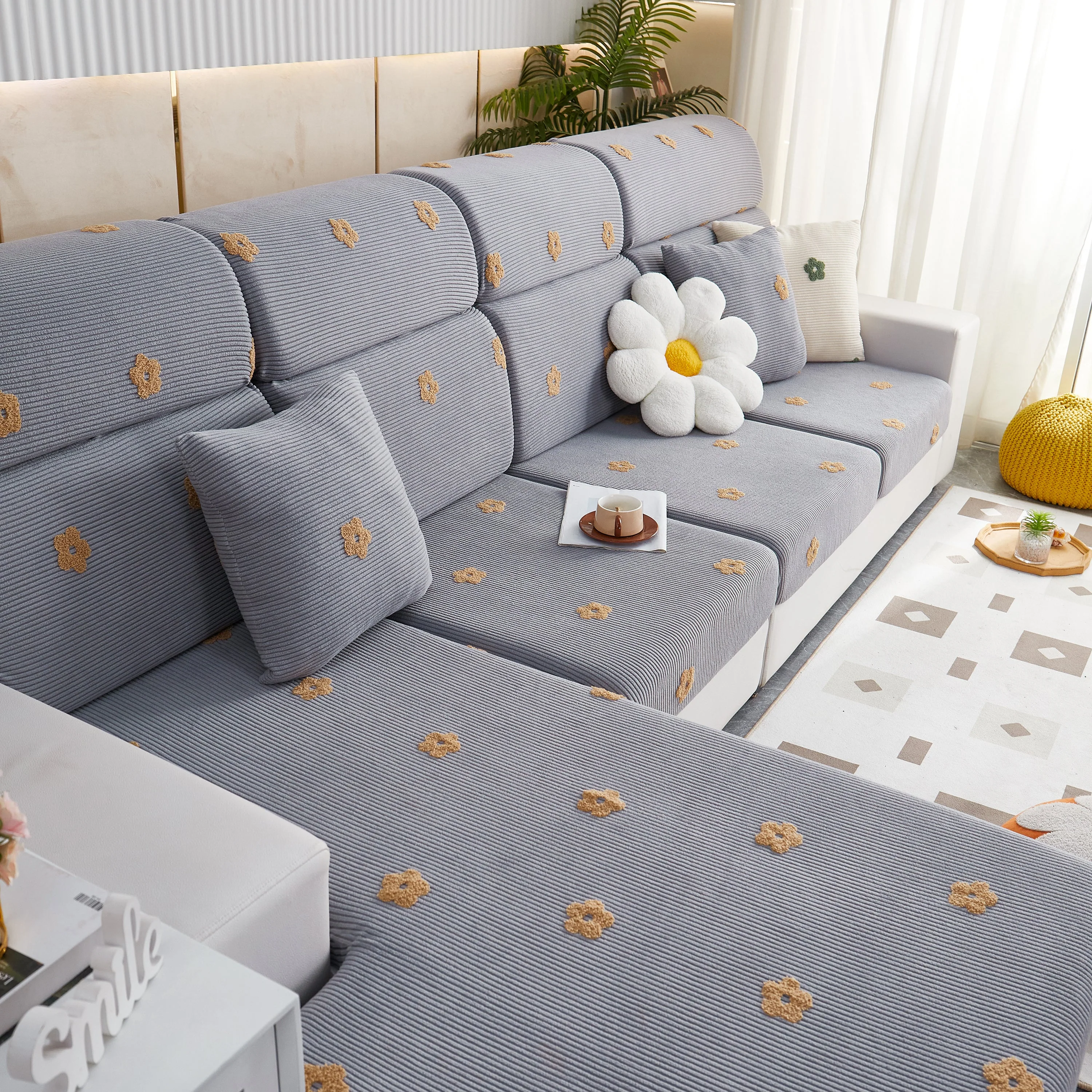 Polar Fleece Sofa Cushion Covers for Sofa 1/2/3/4 Seater, Best Seat Covers for Dogs, Pet Couch Protector - Image 110