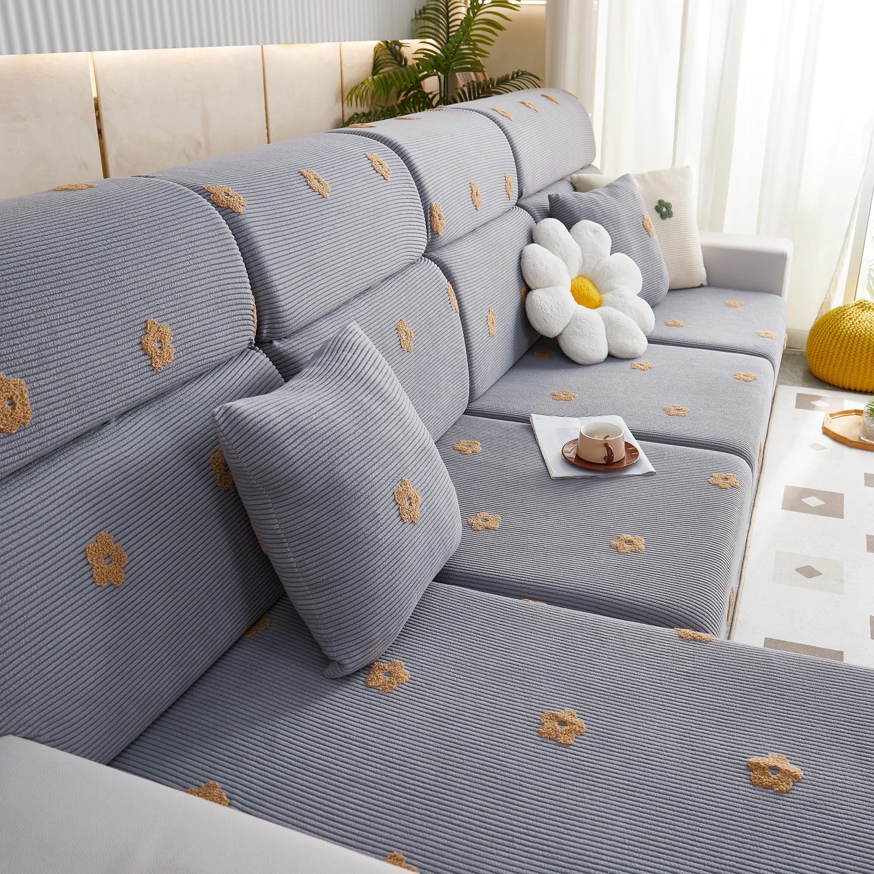 Polar Fleece Sofa Cushion Covers for Sofa 1/2/3/4 Seater, Best Seat Covers for Dogs, Pet Couch Protector - Image 112