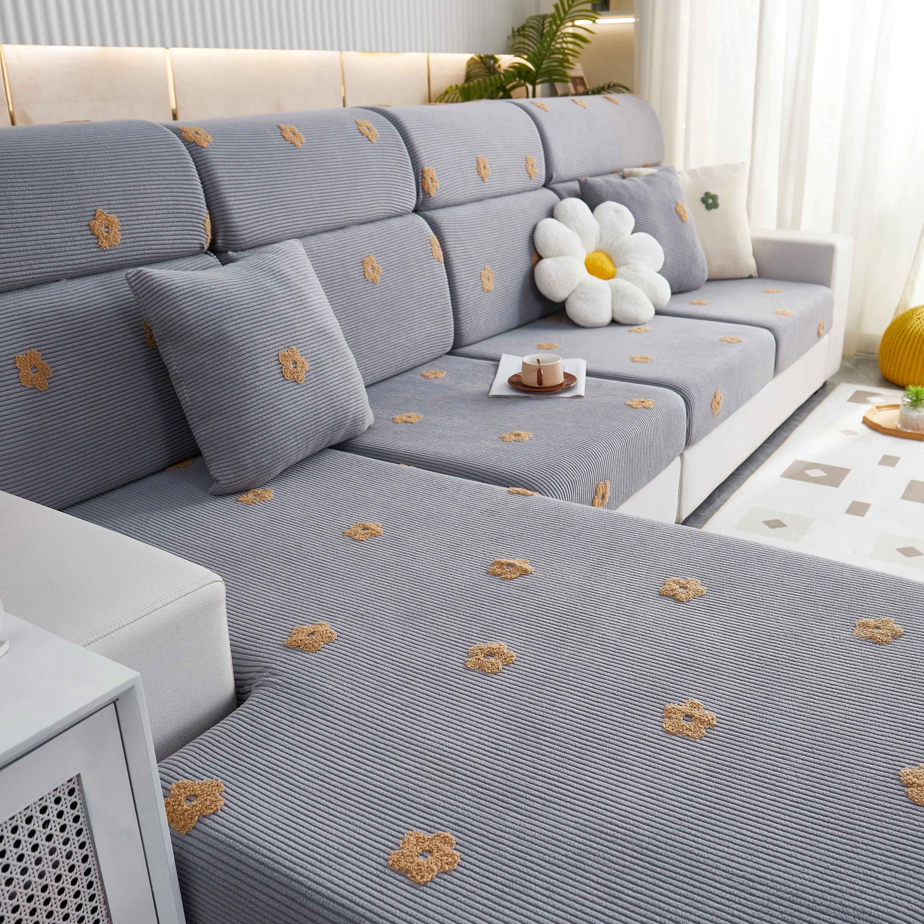 Polar Fleece Sofa Cushion Covers for Sofa 1/2/3/4 Seater, Best Seat Covers for Dogs, Pet Couch Protector - Image 113