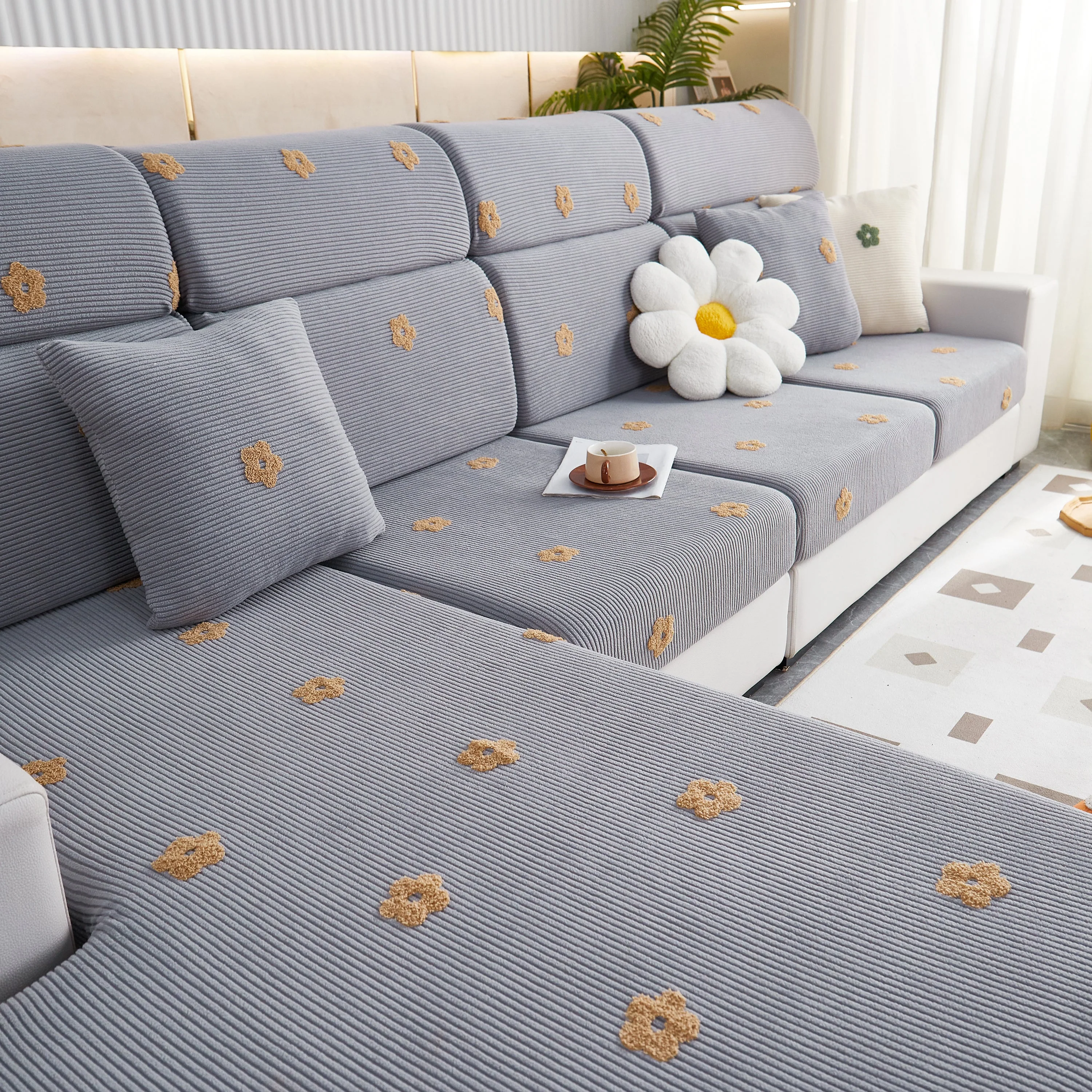 Polar Fleece Sofa Cushion Covers for Sofa 1/2/3/4 Seater, Best Seat Covers for Dogs, Pet Couch Protector - Image 114