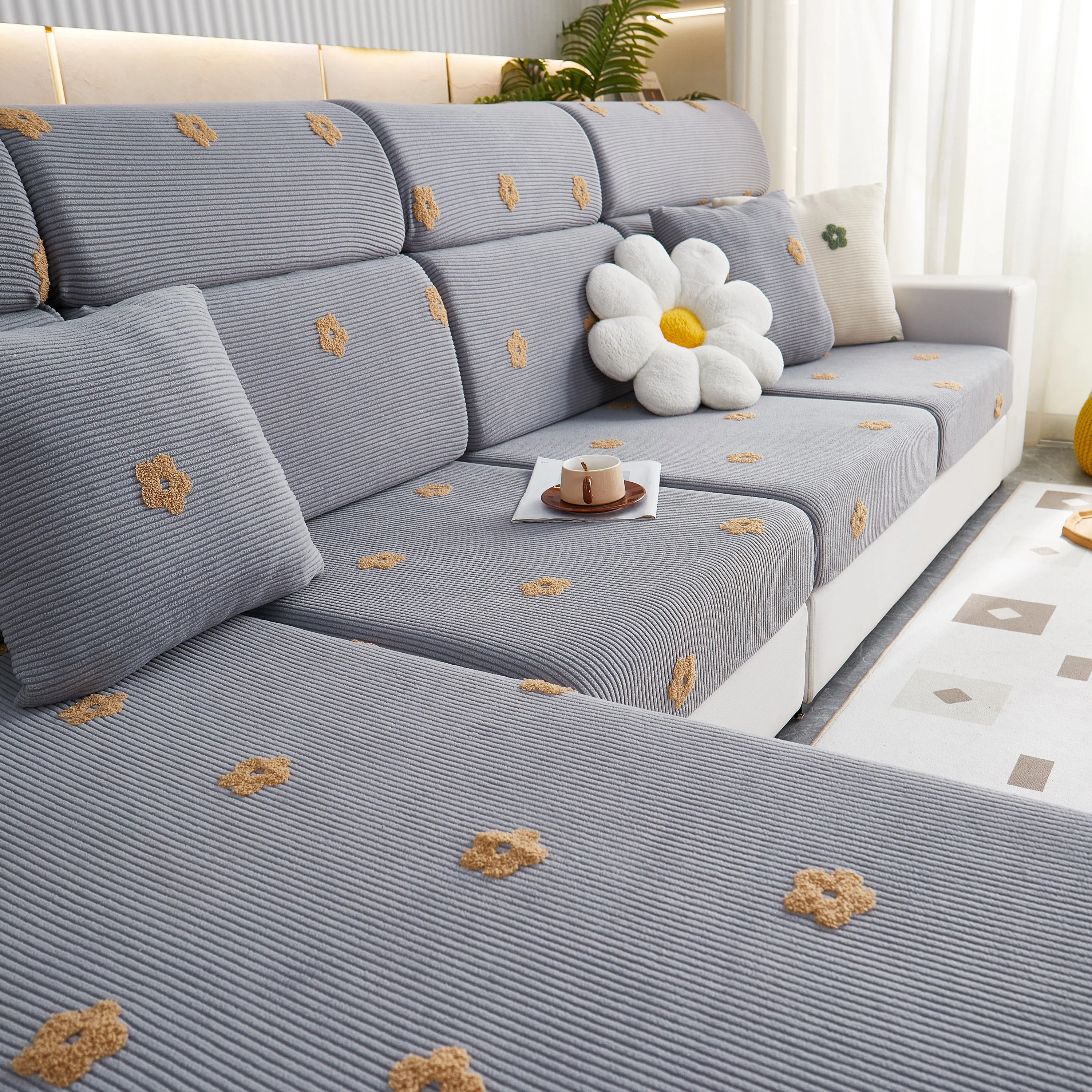 Polar Fleece Sofa Cushion Covers for Sofa 1/2/3/4 Seater, Best Seat Covers for Dogs, Pet Couch Protector - Image 115