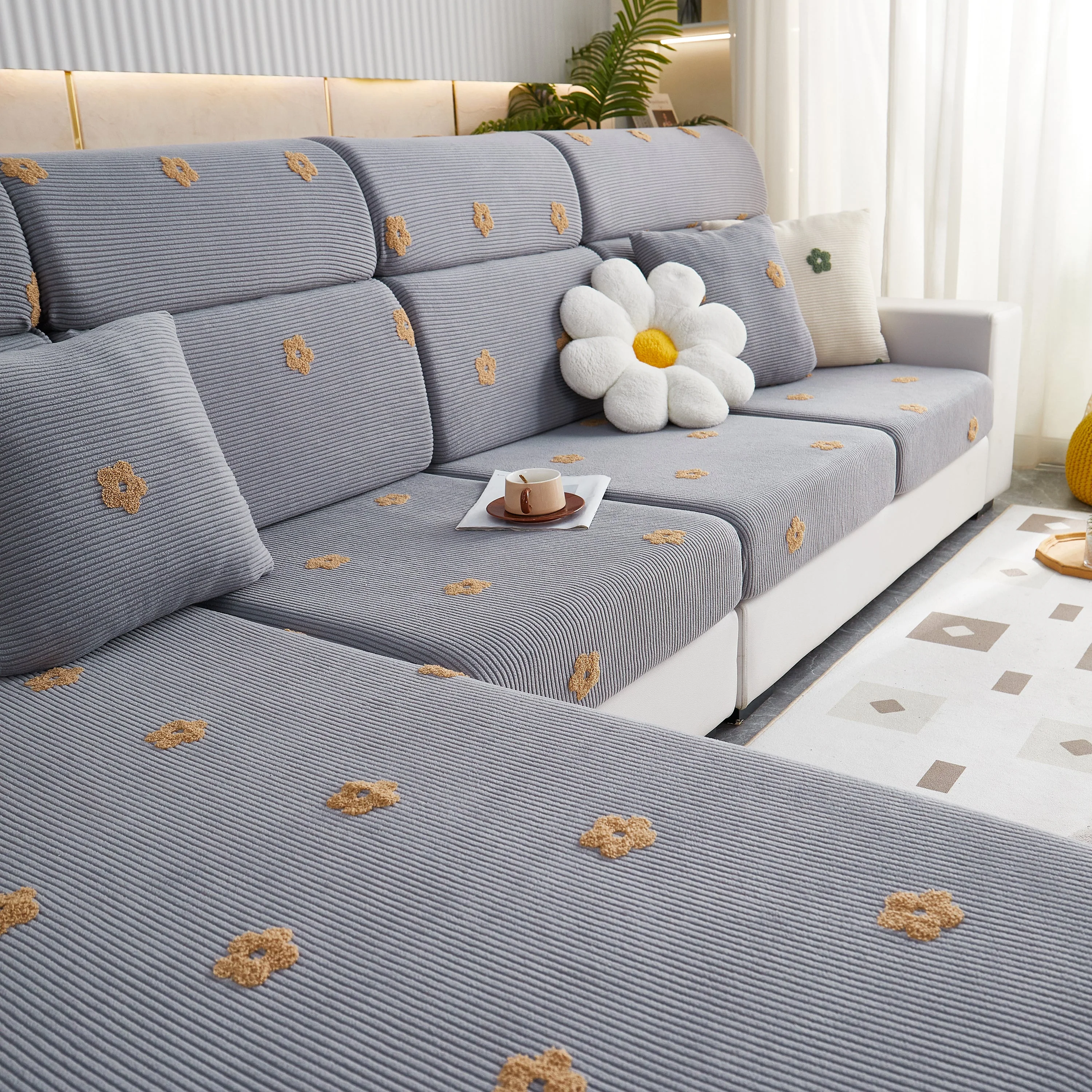Polar Fleece Sofa Cushion Covers for Sofa 1/2/3/4 Seater, Best Seat Covers for Dogs, Pet Couch Protector - Image 116