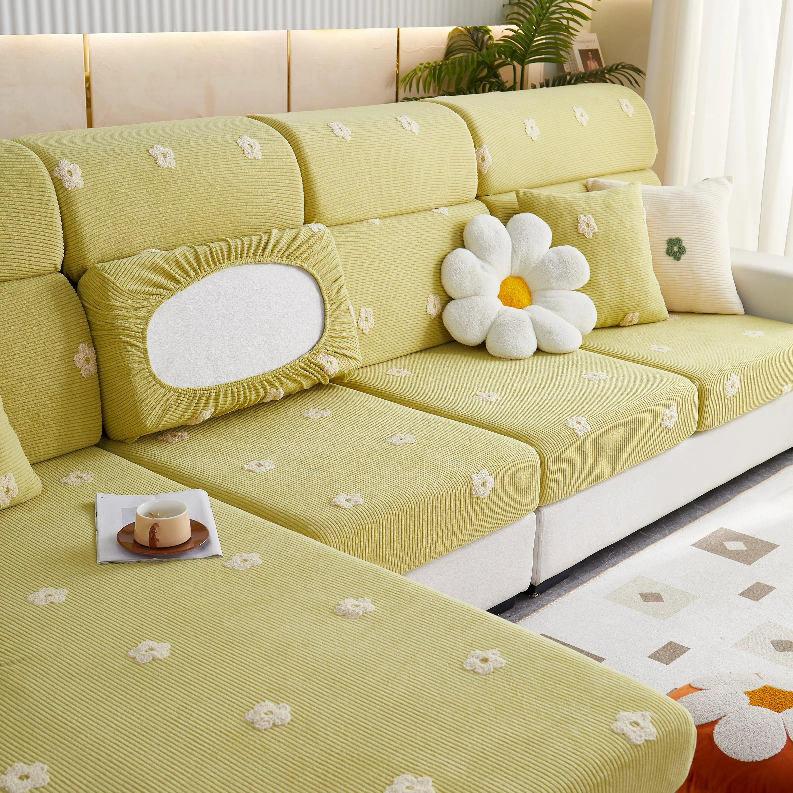 Polar Fleece Sofa Cushion Covers for Sofa 1/2/3/4 Seater, Best Seat Covers for Dogs, Pet Couch Protector - Image 37