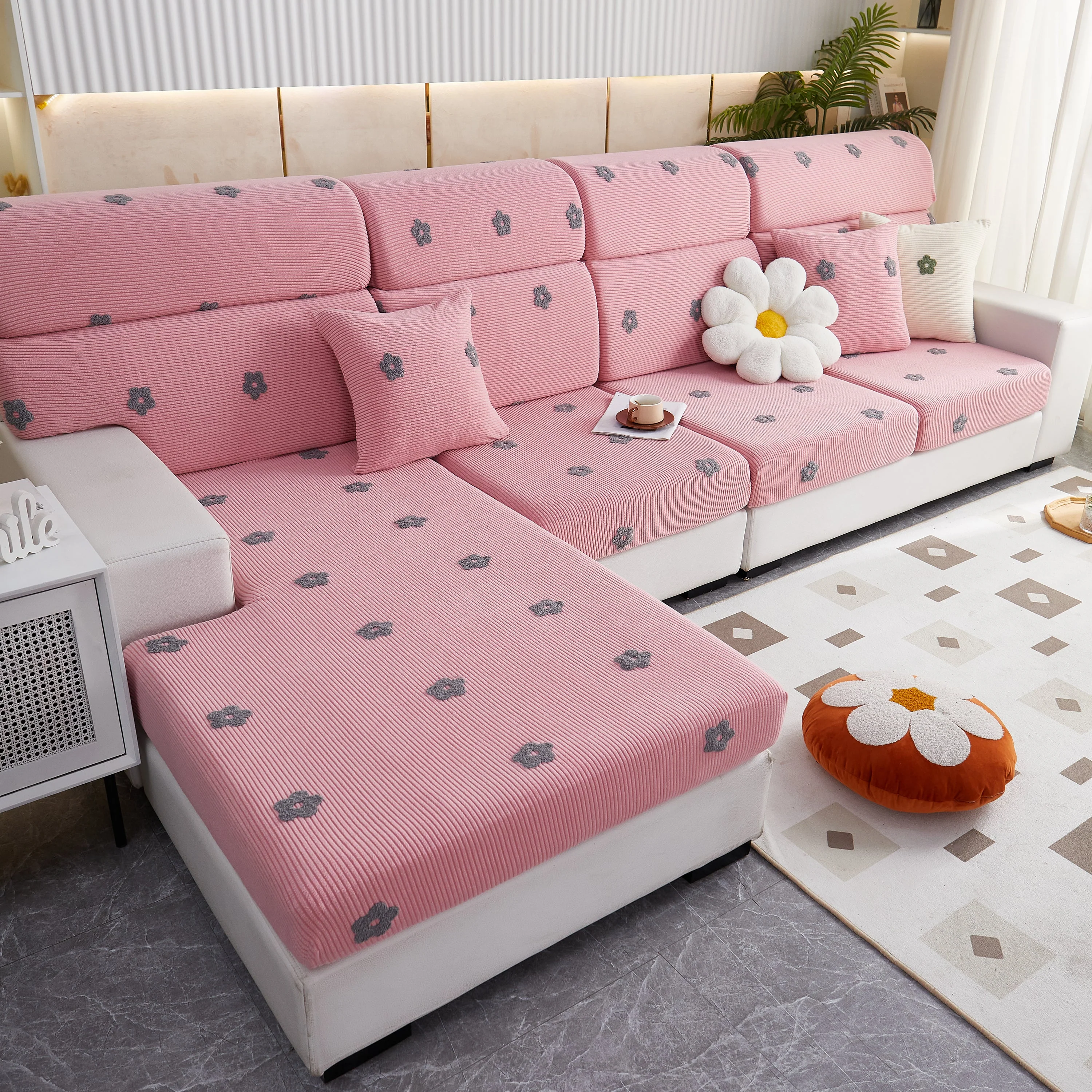Polar Fleece Sofa Cushion Covers for Sofa 1/2/3/4 Seater, Best Seat Covers for Dogs, Pet Couch Protector - Image 53