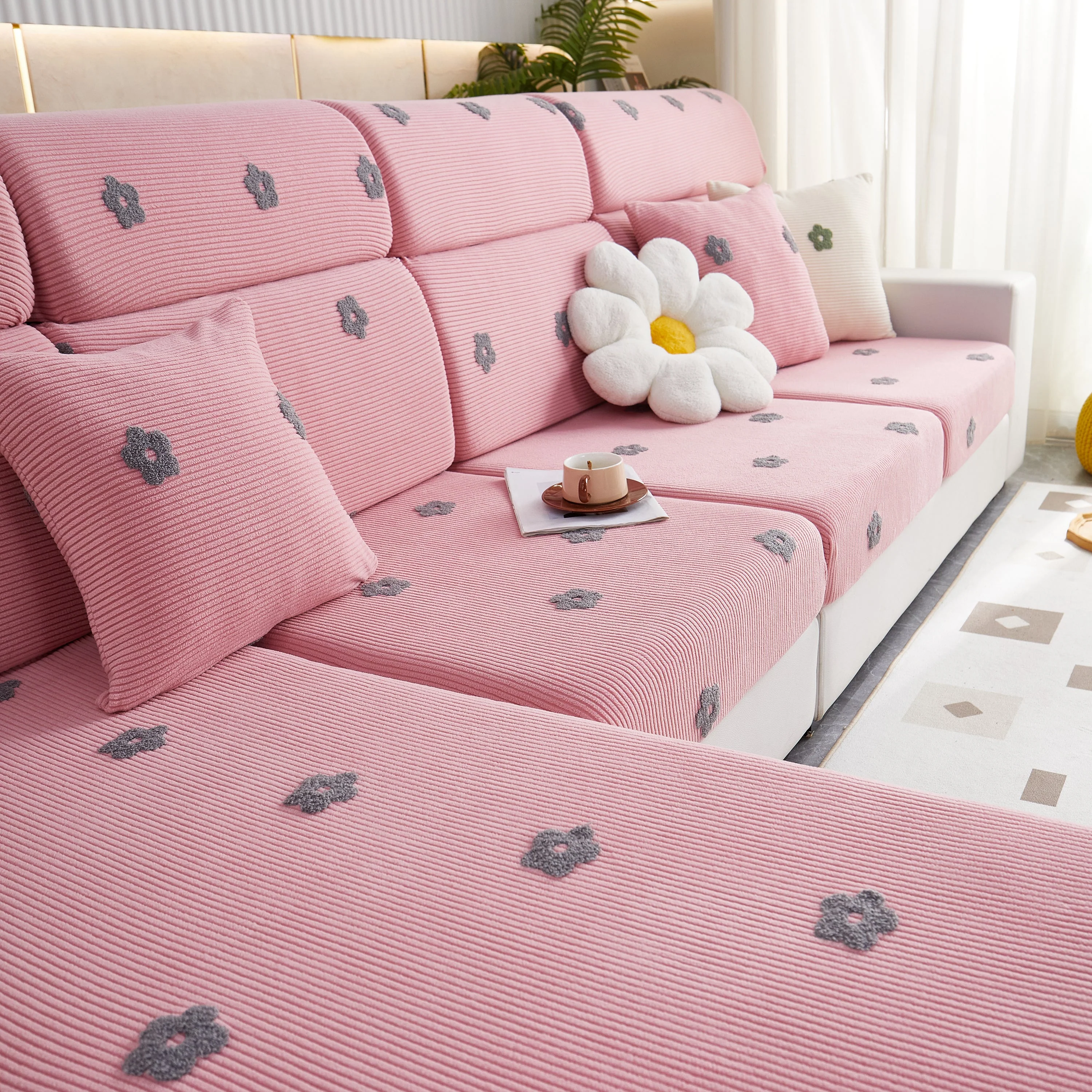 Polar Fleece Sofa Cushion Covers for Sofa 1/2/3/4 Seater, Best Seat Covers for Dogs, Pet Couch Protector - Image 60