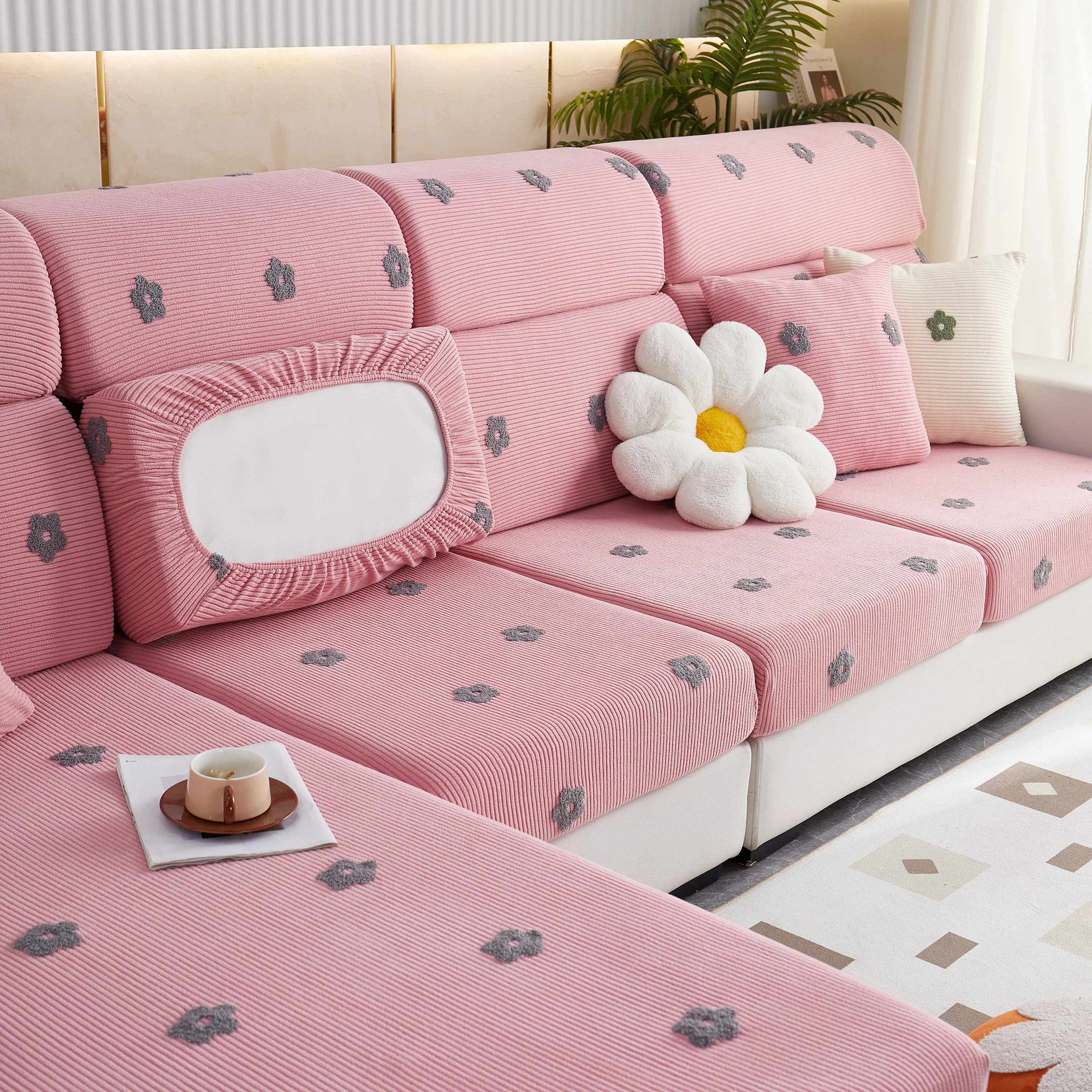 Polar Fleece Sofa Cushion Covers for Sofa 1/2/3/4 Seater, Best Seat Covers for Dogs, Pet Couch Protector - Image 62