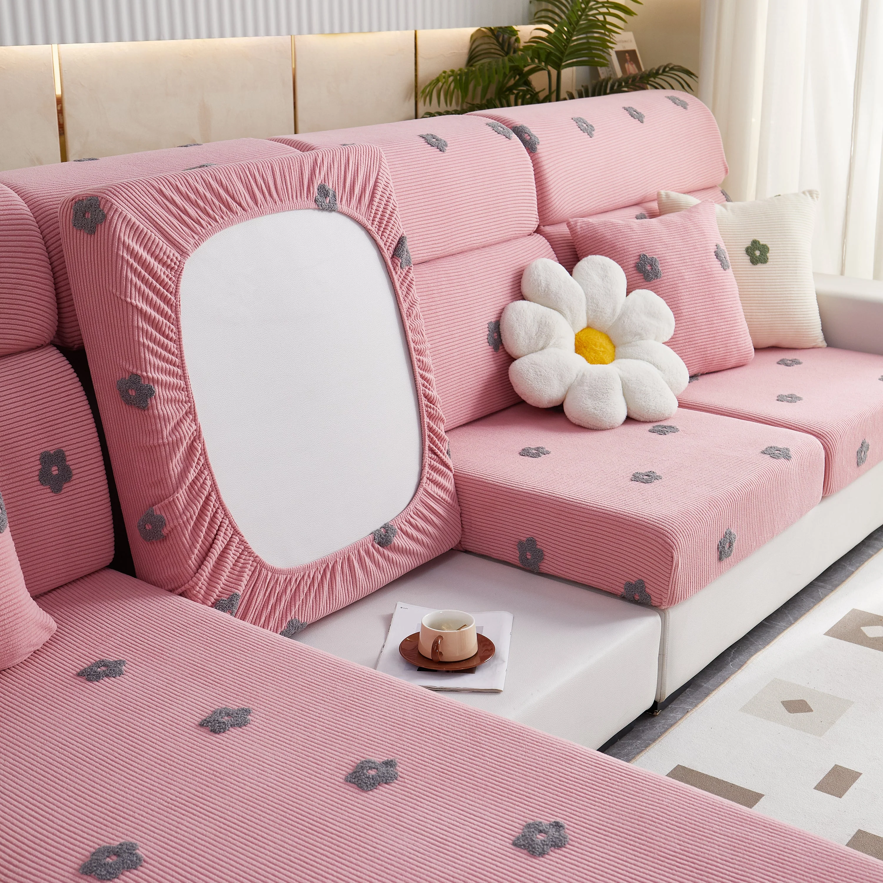 Polar Fleece Sofa Cushion Covers for Sofa 1/2/3/4 Seater, Best Seat Covers for Dogs, Pet Couch Protector - Image 63