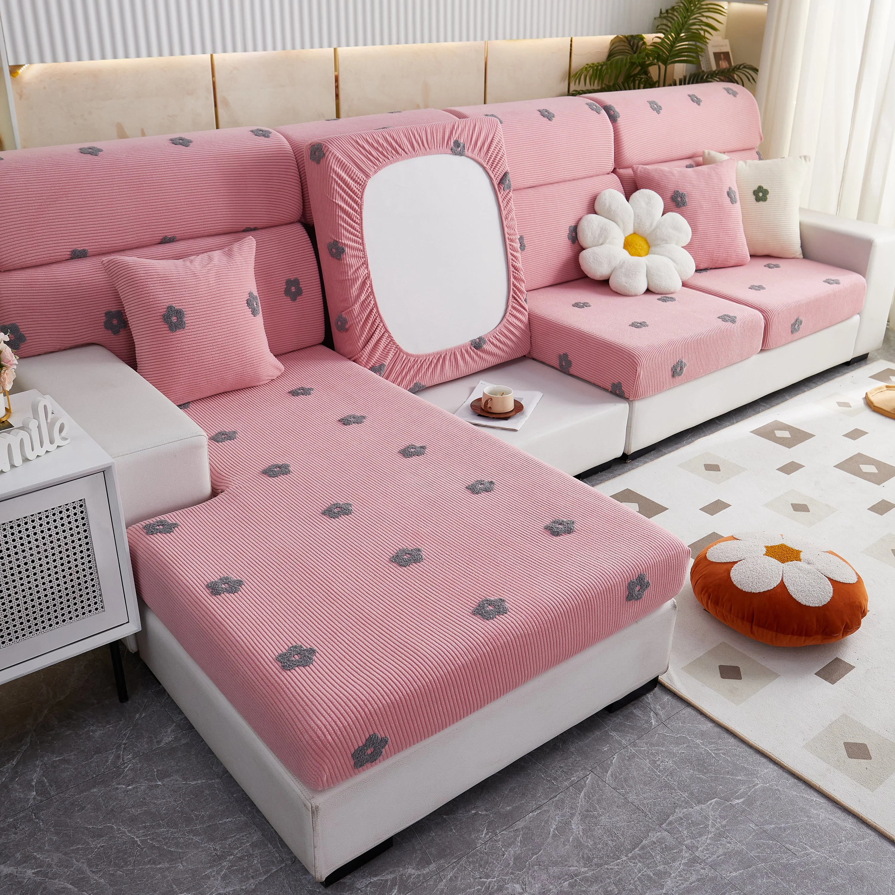 Polar Fleece Sofa Cushion Covers for Sofa 1/2/3/4 Seater, Best Seat Covers for Dogs, Pet Couch Protector - Image 64