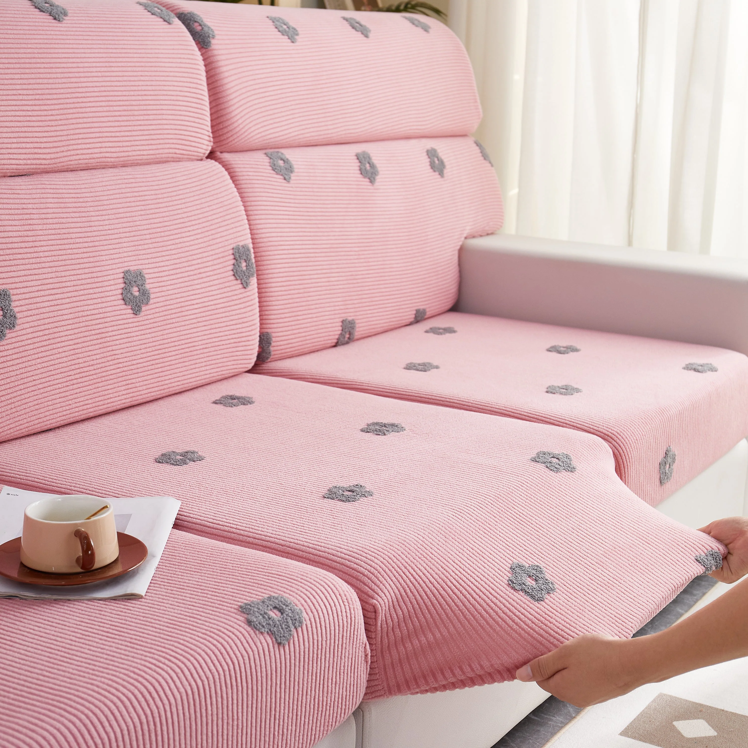 Polar Fleece Sofa Cushion Covers for Sofa 1/2/3/4 Seater, Best Seat Covers for Dogs, Pet Couch Protector - Image 69