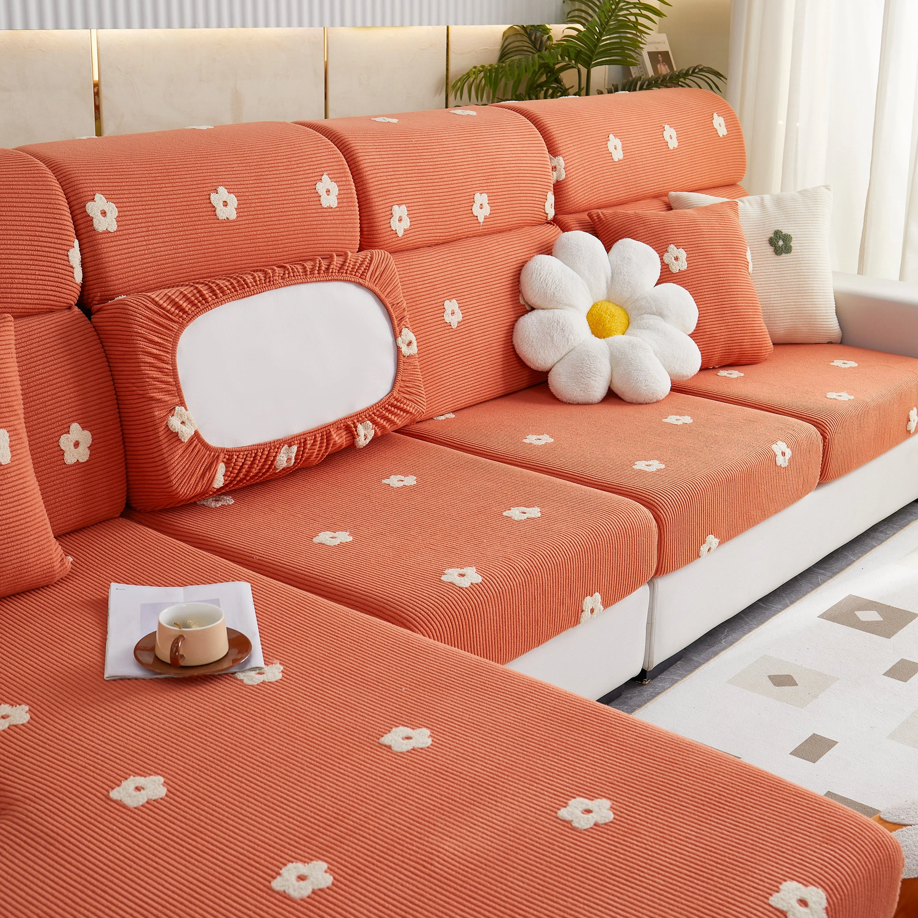 Polar Fleece Sofa Cushion Covers for Sofa 1/2/3/4 Seater, Best Seat Covers for Dogs, Pet Couch Protector - Image 90