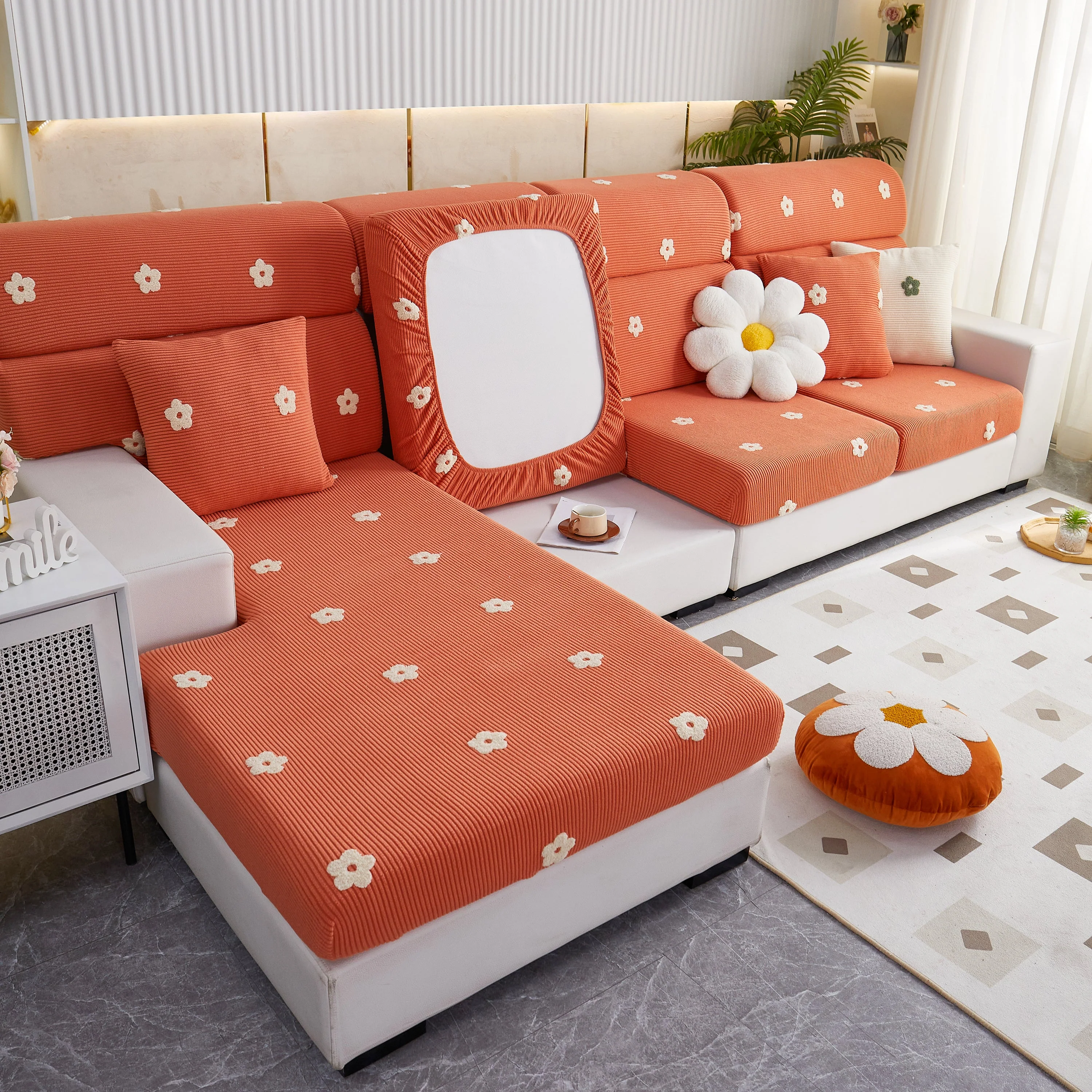 Polar Fleece Sofa Cushion Covers for Sofa 1/2/3/4 Seater, Best Seat Covers for Dogs, Pet Couch Protector - Image 92