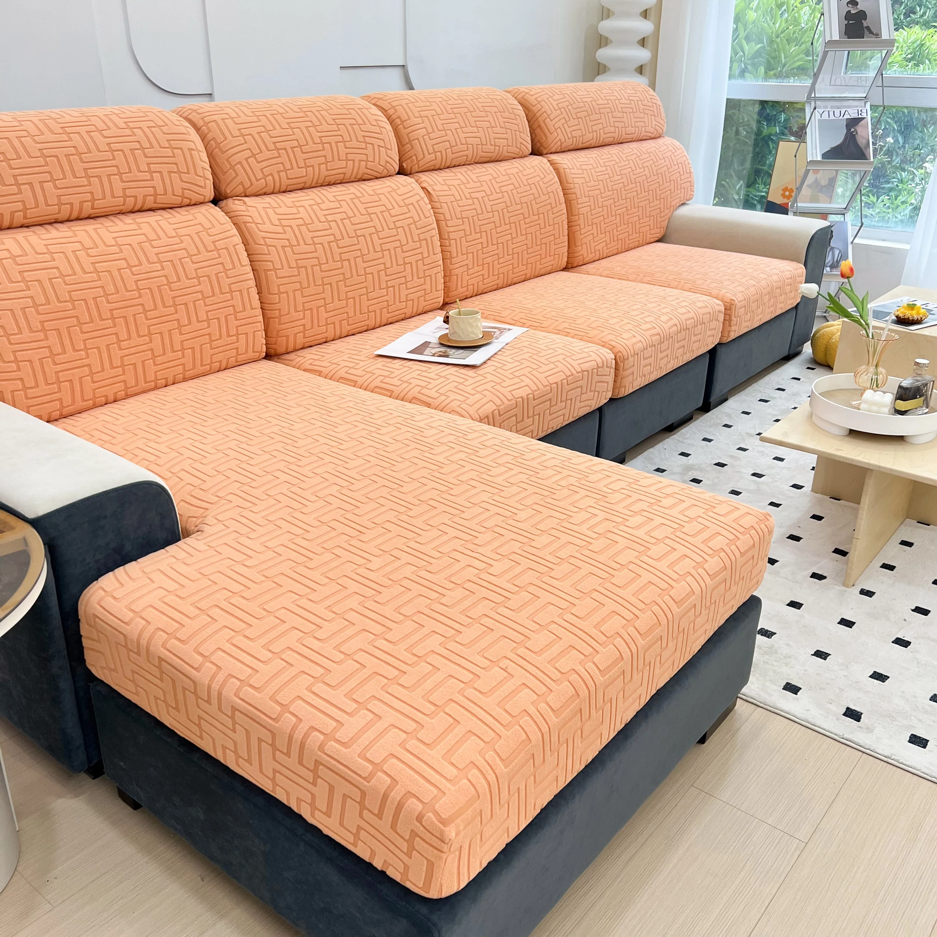 Polar Fleece Stretch Seat Cushion Covers, Couch Cushion Covers Slipcover, Sofa Cushion Protector Covers - Image 116