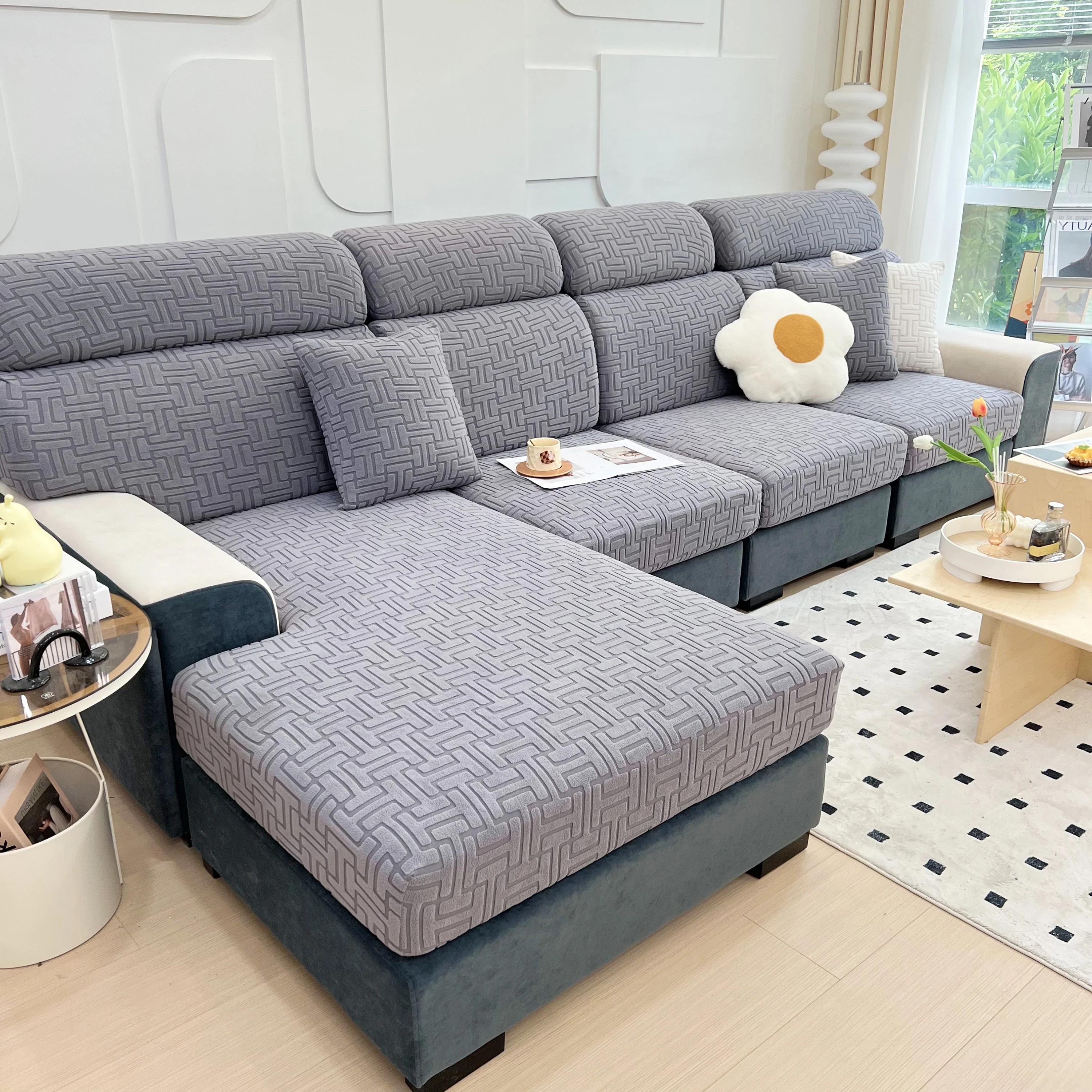 Polar Fleece Stretch Seat Cushion Covers, Couch Cushion Covers Slipcover, Sofa Cushion Protector Covers - Image 94
