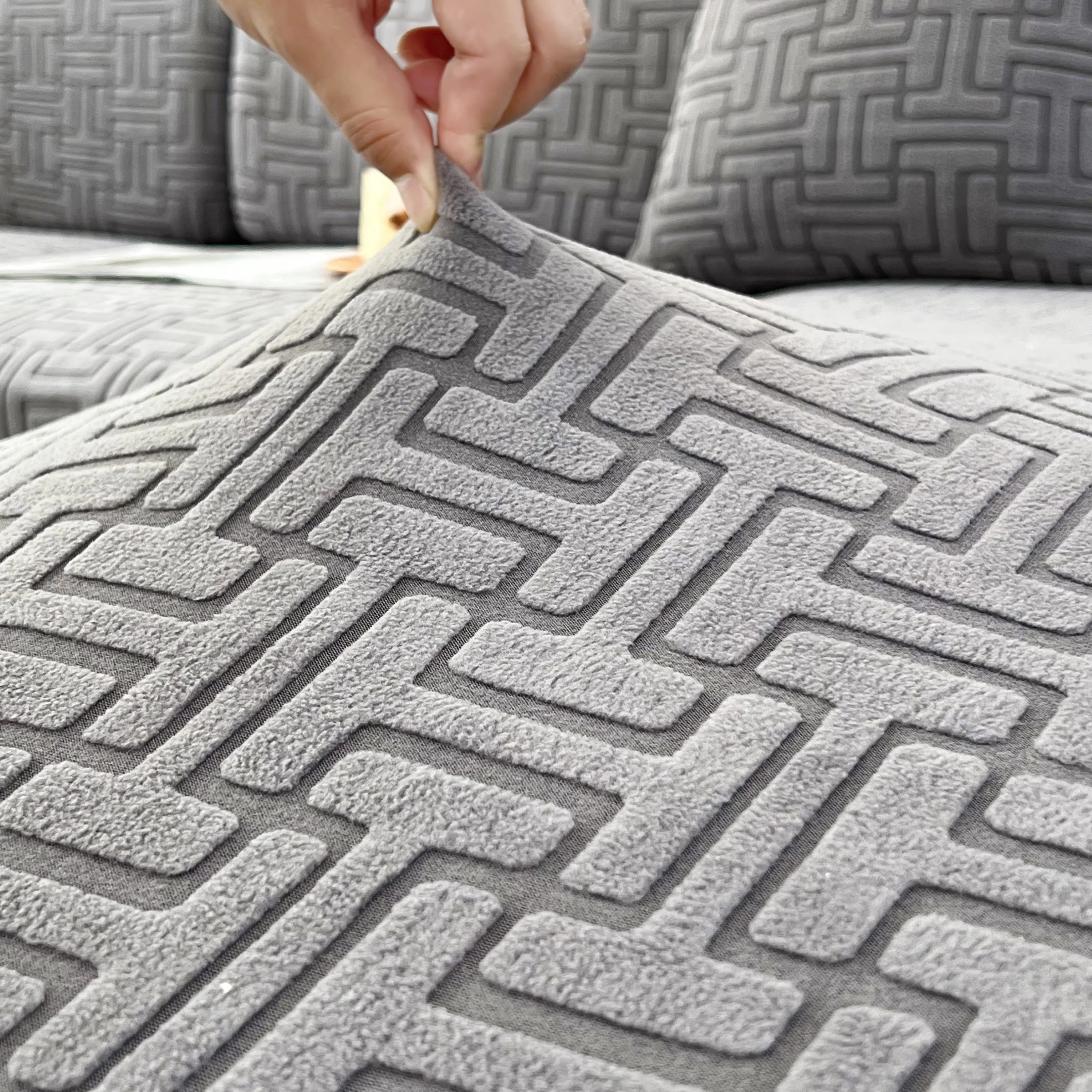 Polar Fleece Stretch Seat Cushion Covers, Couch Cushion Covers Slipcover, Sofa Cushion Protector Covers - Image 97