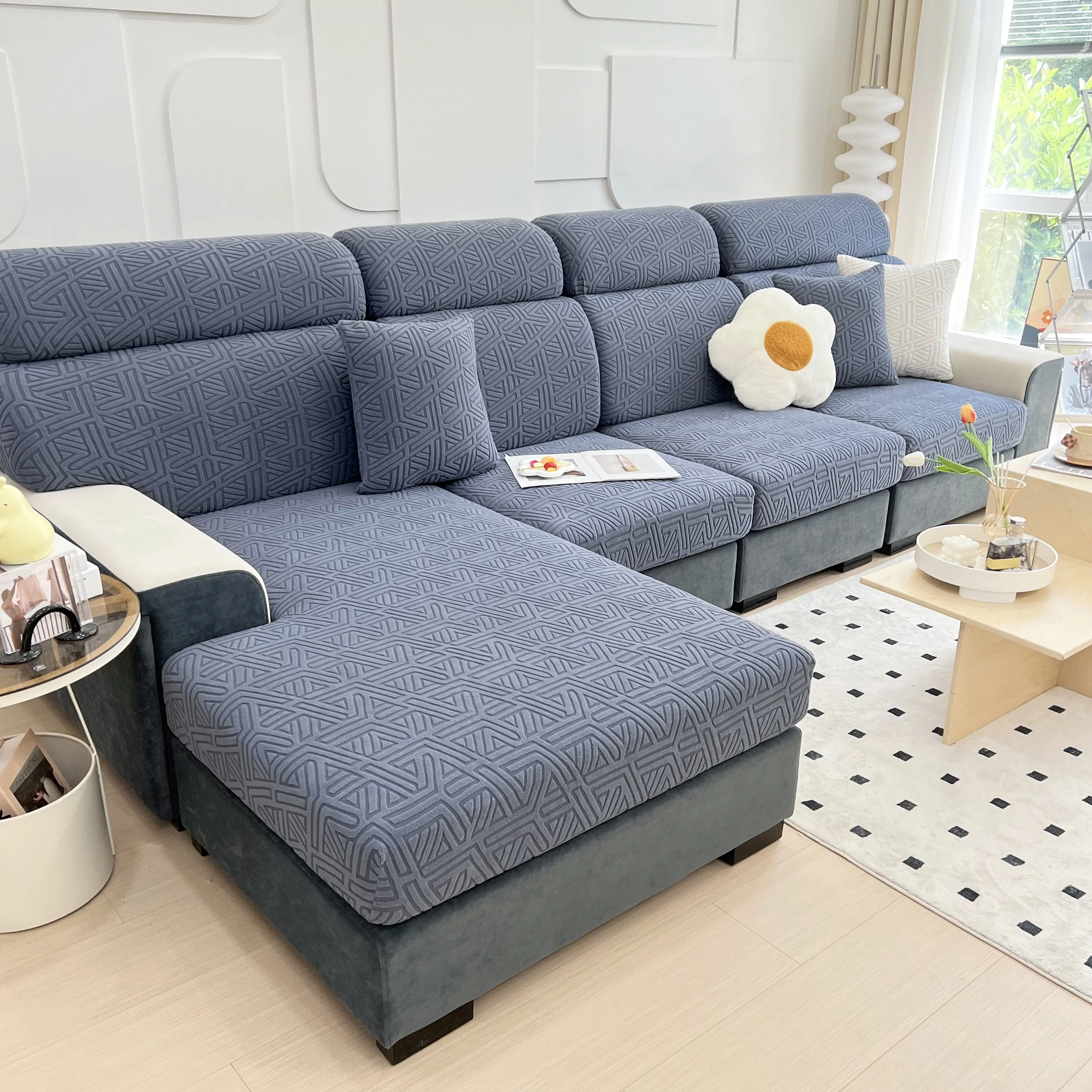 Polar Fleece Stretch Seat Cushion Covers, Sofa Seat Cushion Covers, Couch Cushion Protector Covers - Image 103