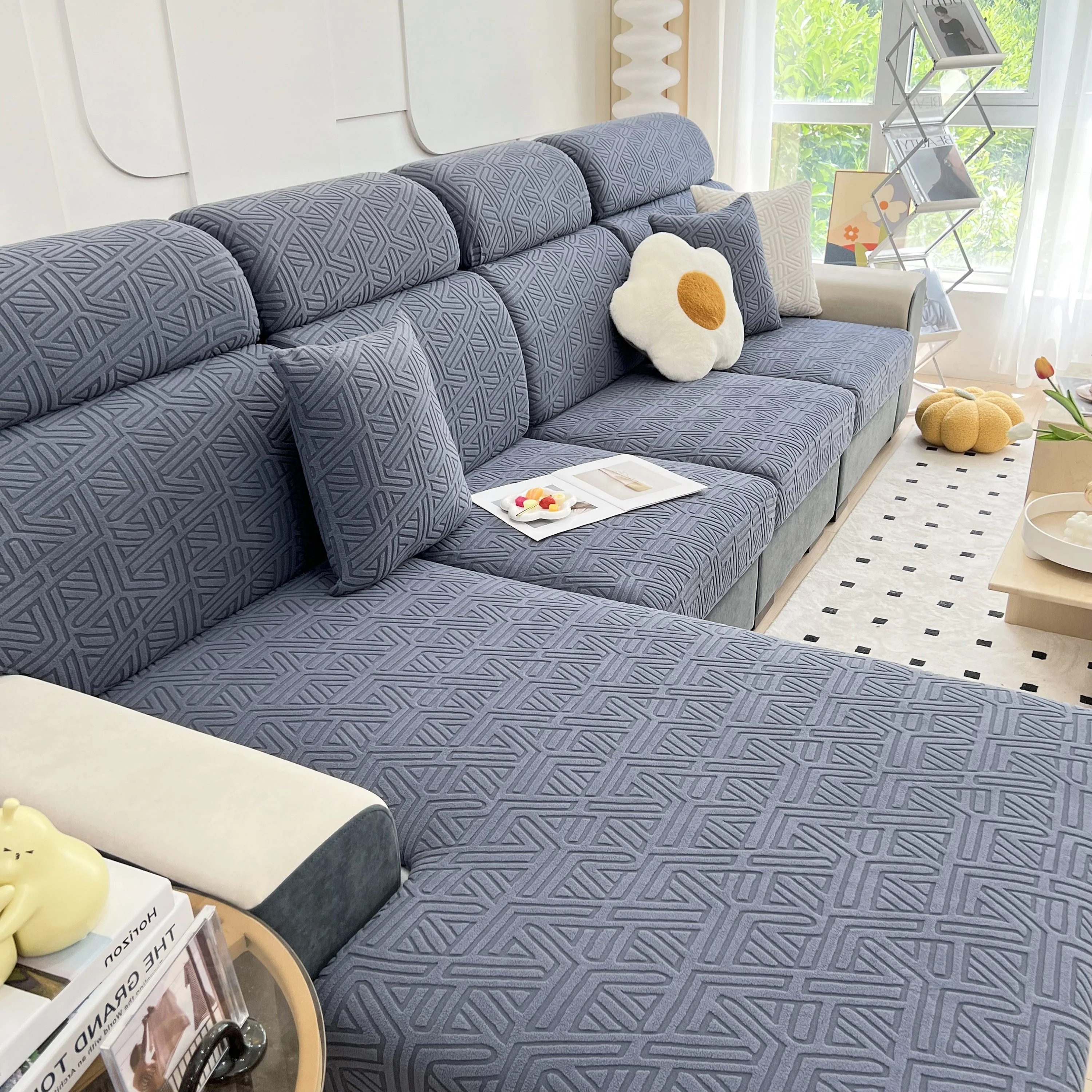 Polar Fleece Stretch Seat Cushion Covers, Sofa Seat Cushion Covers, Couch Cushion Protector Covers - Image 104
