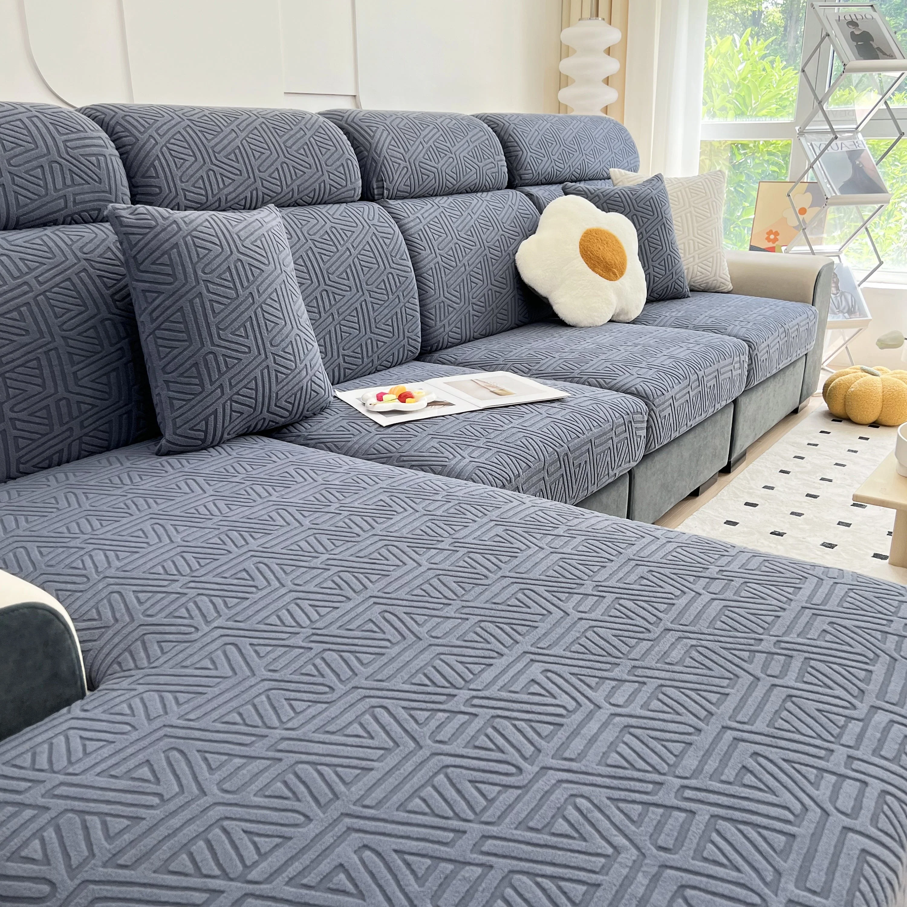 Polar Fleece Stretch Seat Cushion Covers, Sofa Seat Cushion Covers, Couch Cushion Protector Covers - Image 105