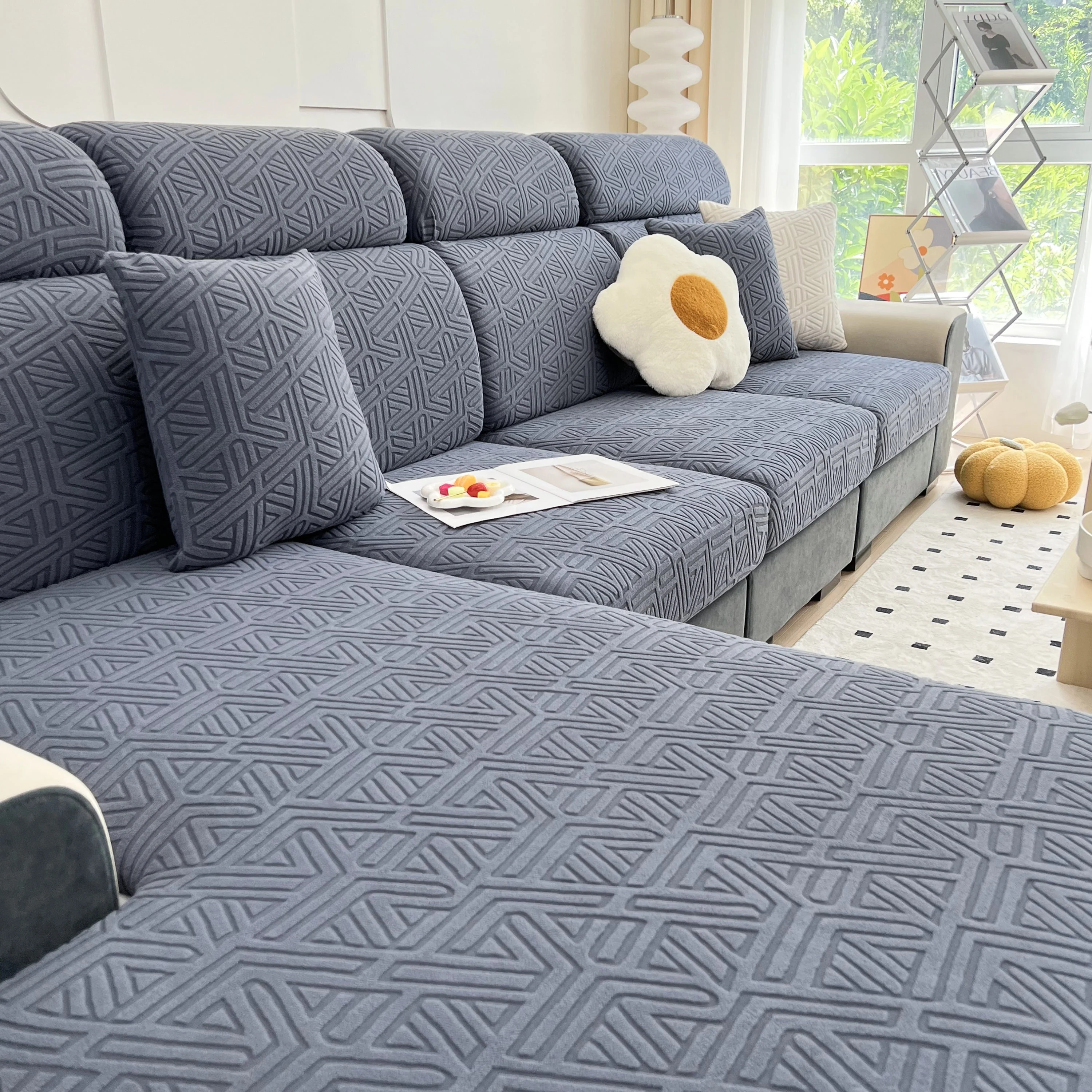 Polar Fleece Stretch Seat Cushion Covers, Sofa Seat Cushion Covers, Couch Cushion Protector Covers - Image 106