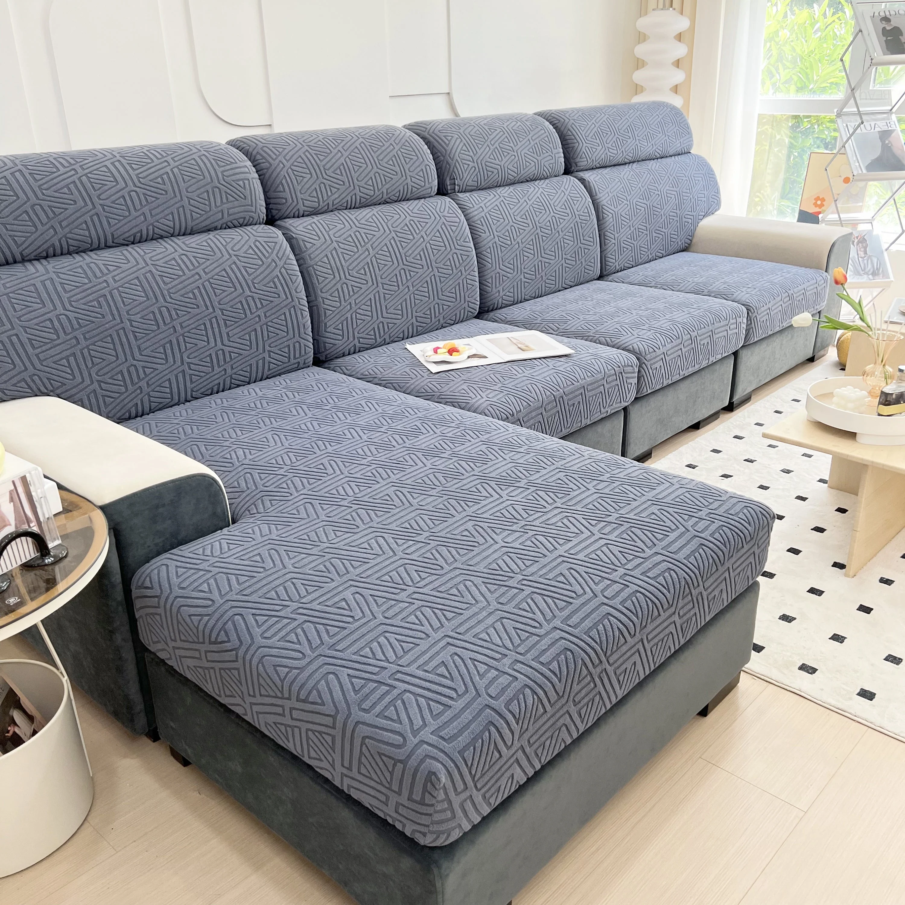 Polar Fleece Stretch Seat Cushion Covers, Sofa Seat Cushion Covers, Couch Cushion Protector Covers - Image 108