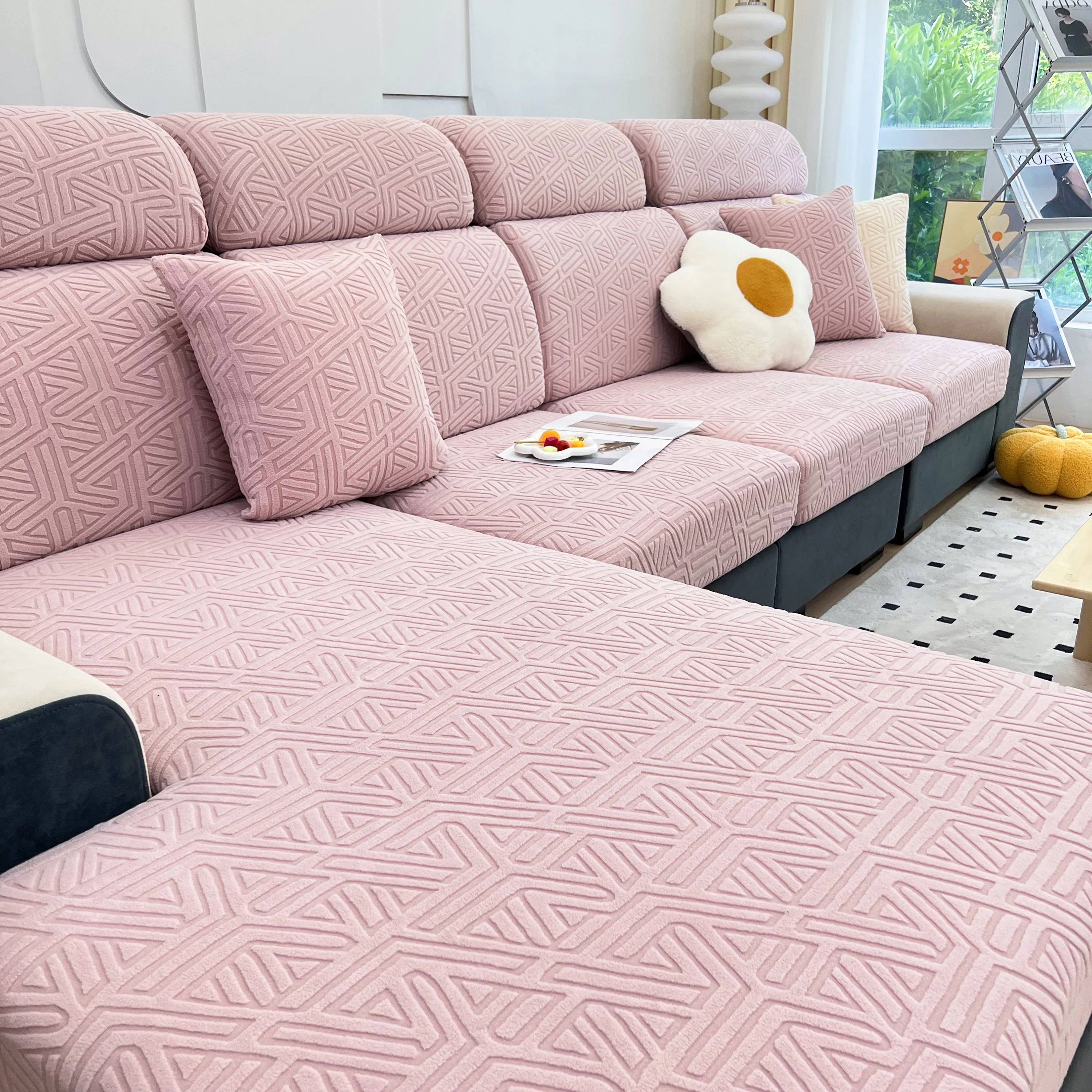 Polar Fleece Stretch Seat Cushion Covers, Sofa Seat Cushion Covers, Couch Cushion Protector Covers - Image 11