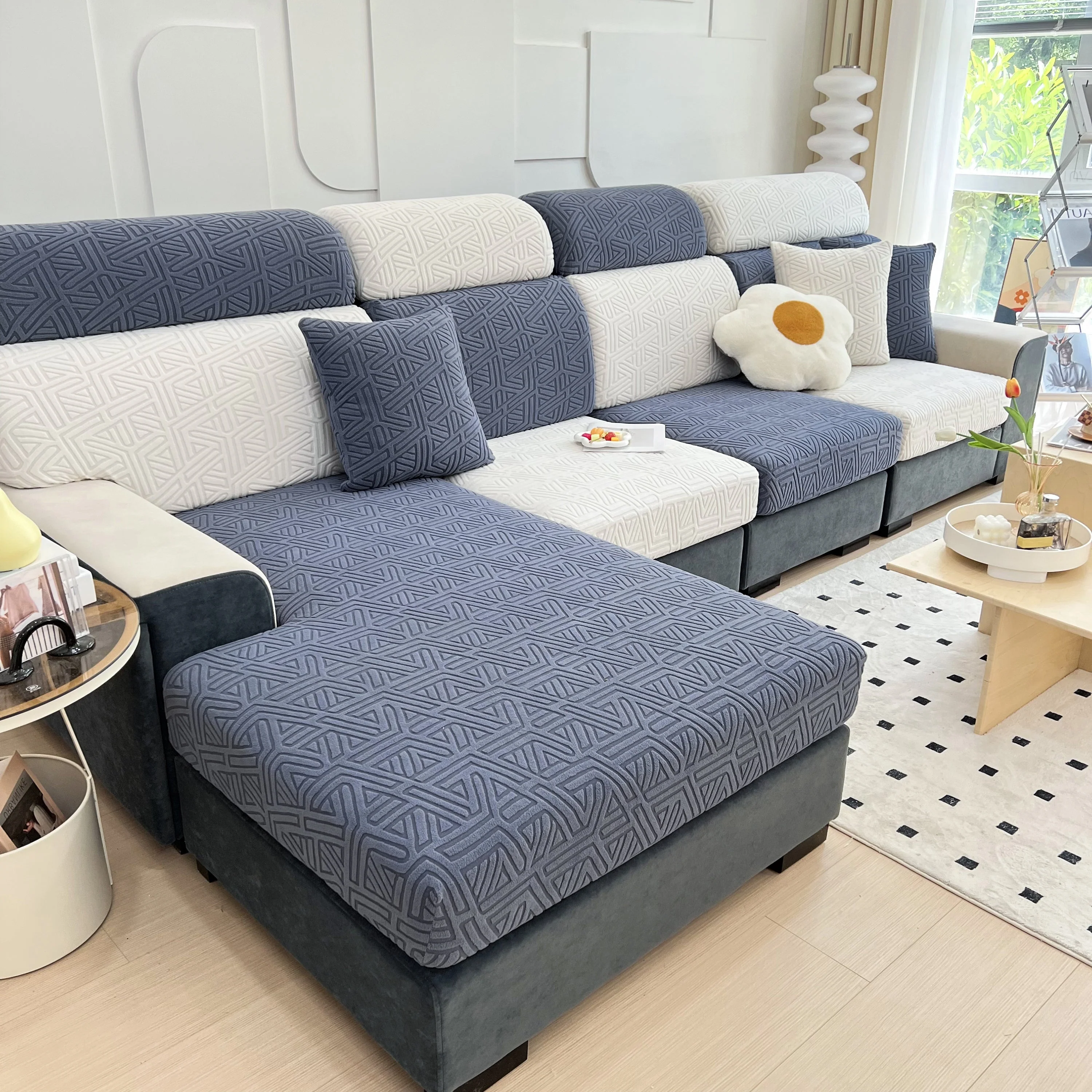 Polar Fleece Stretch Seat Cushion Covers, Sofa Seat Cushion Covers, Couch Cushion Protector Covers - Image 116