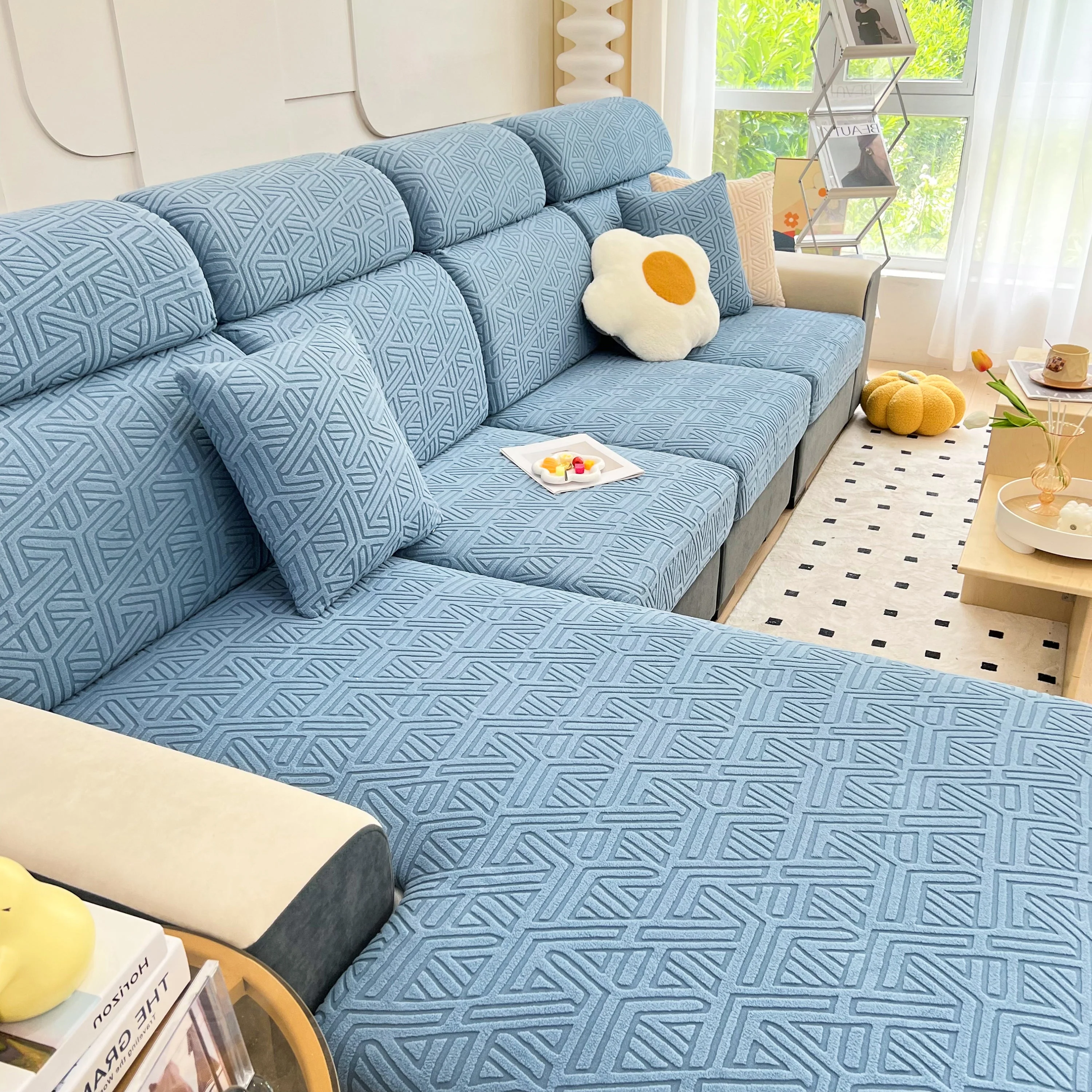 Polar Fleece Stretch Seat Cushion Covers, Sofa Seat Cushion Covers, Couch Cushion Protector Covers - Image 122