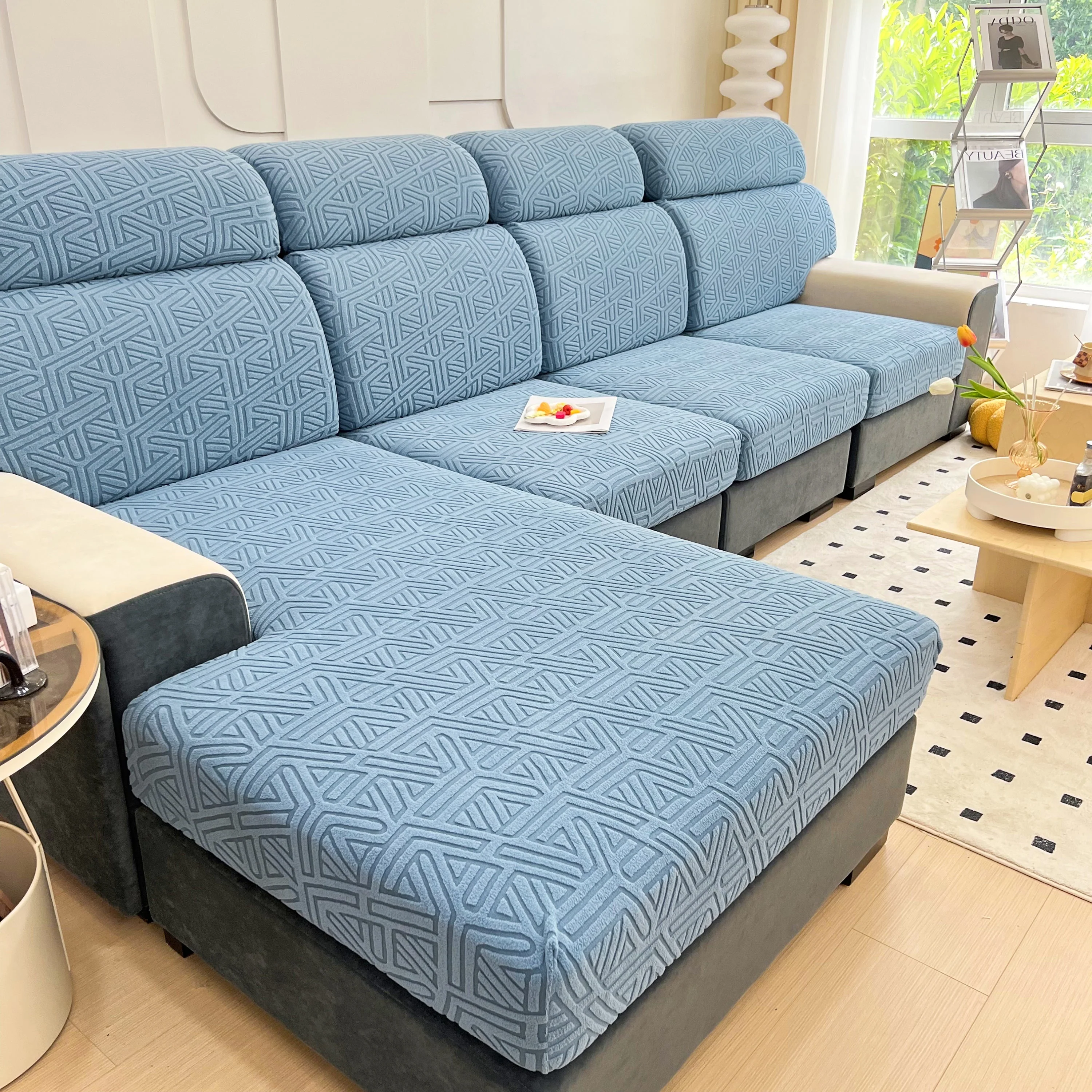 Polar Fleece Stretch Seat Cushion Covers, Sofa Seat Cushion Covers, Couch Cushion Protector Covers - Image 126