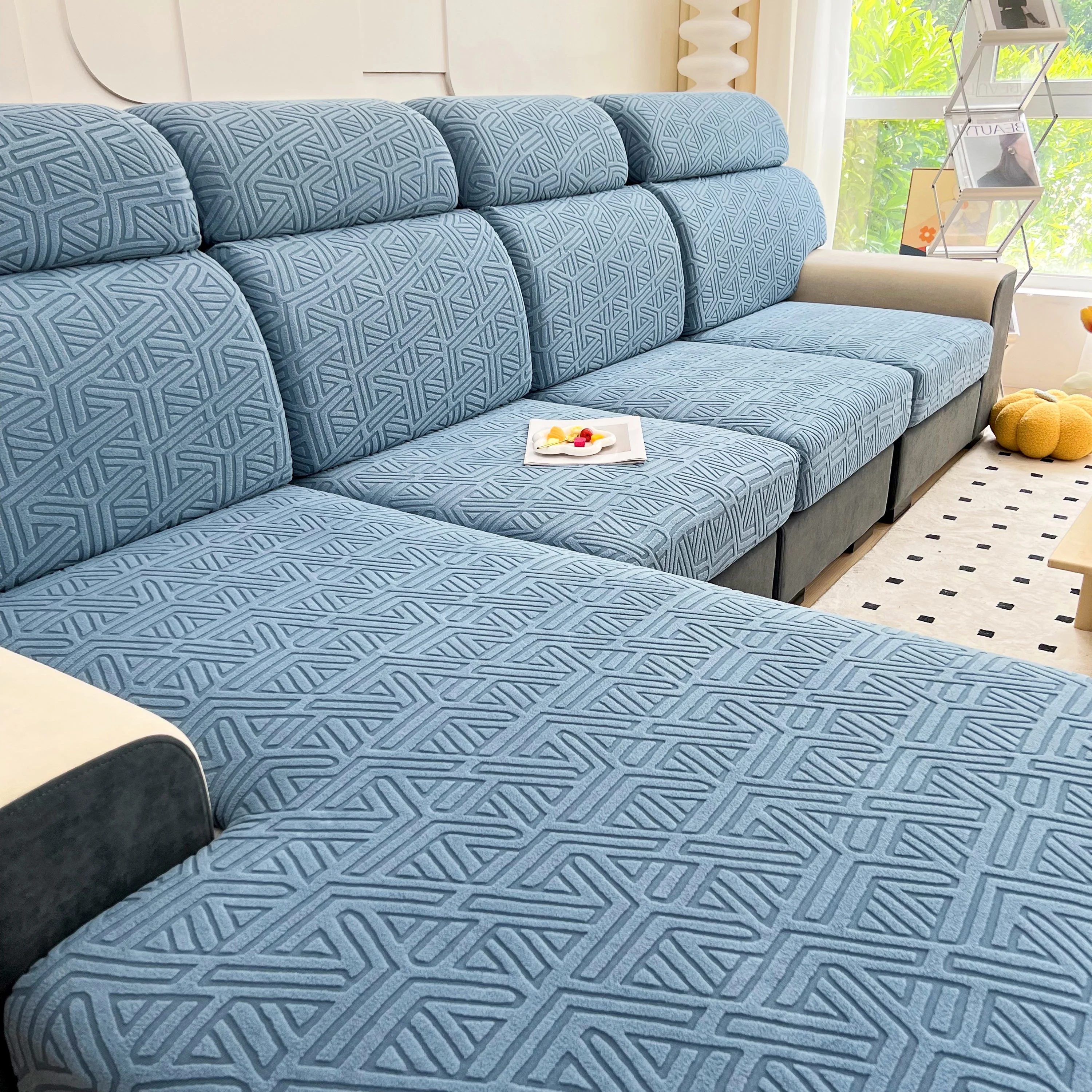 Polar Fleece Stretch Seat Cushion Covers, Sofa Seat Cushion Covers, Couch Cushion Protector Covers - Image 127