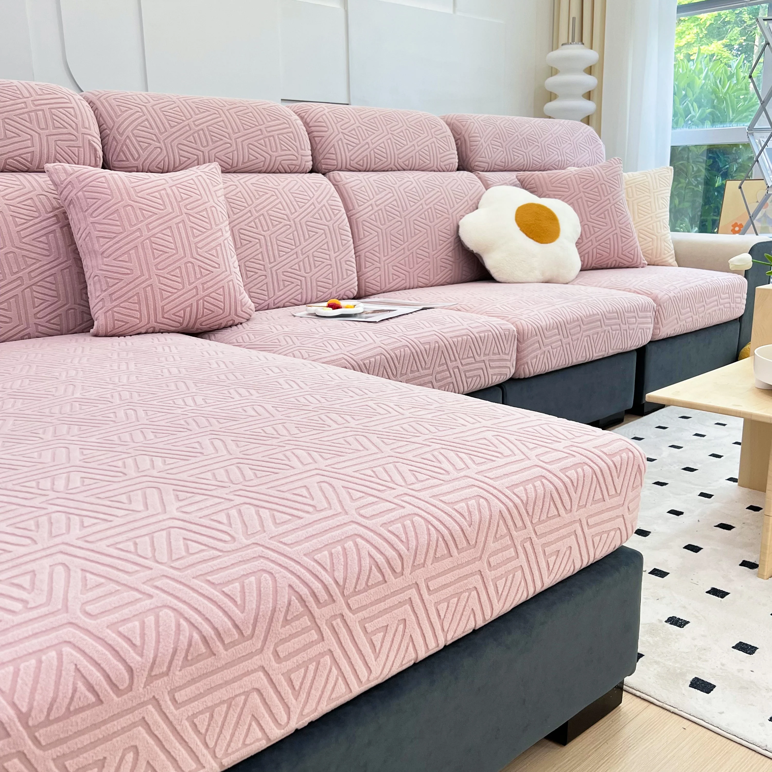 Polar Fleece Stretch Seat Cushion Covers, Sofa Seat Cushion Covers, Couch Cushion Protector Covers - Image 13