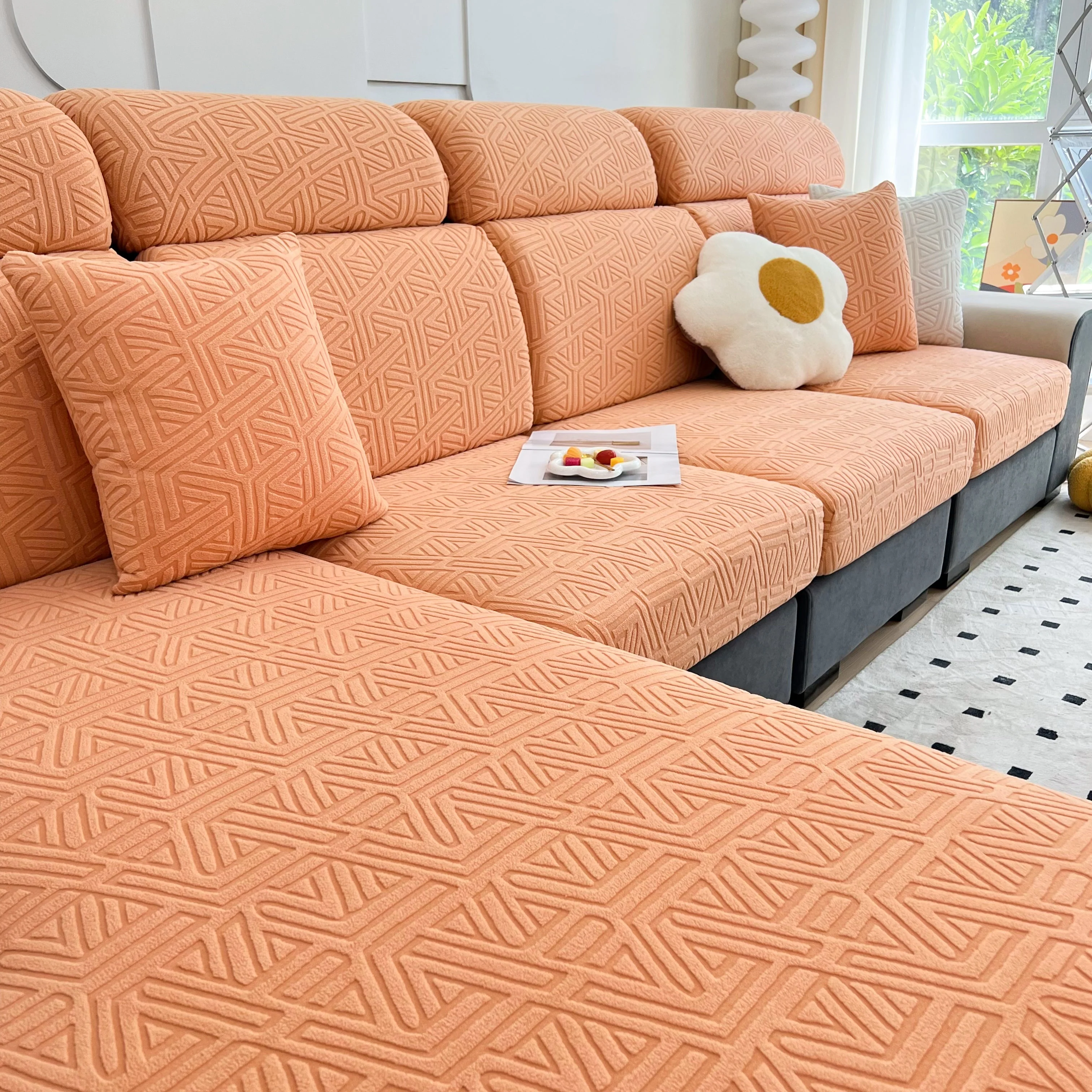 Polar Fleece Stretch Seat Cushion Covers, Sofa Seat Cushion Covers, Couch Cushion Protector Covers - Image 137