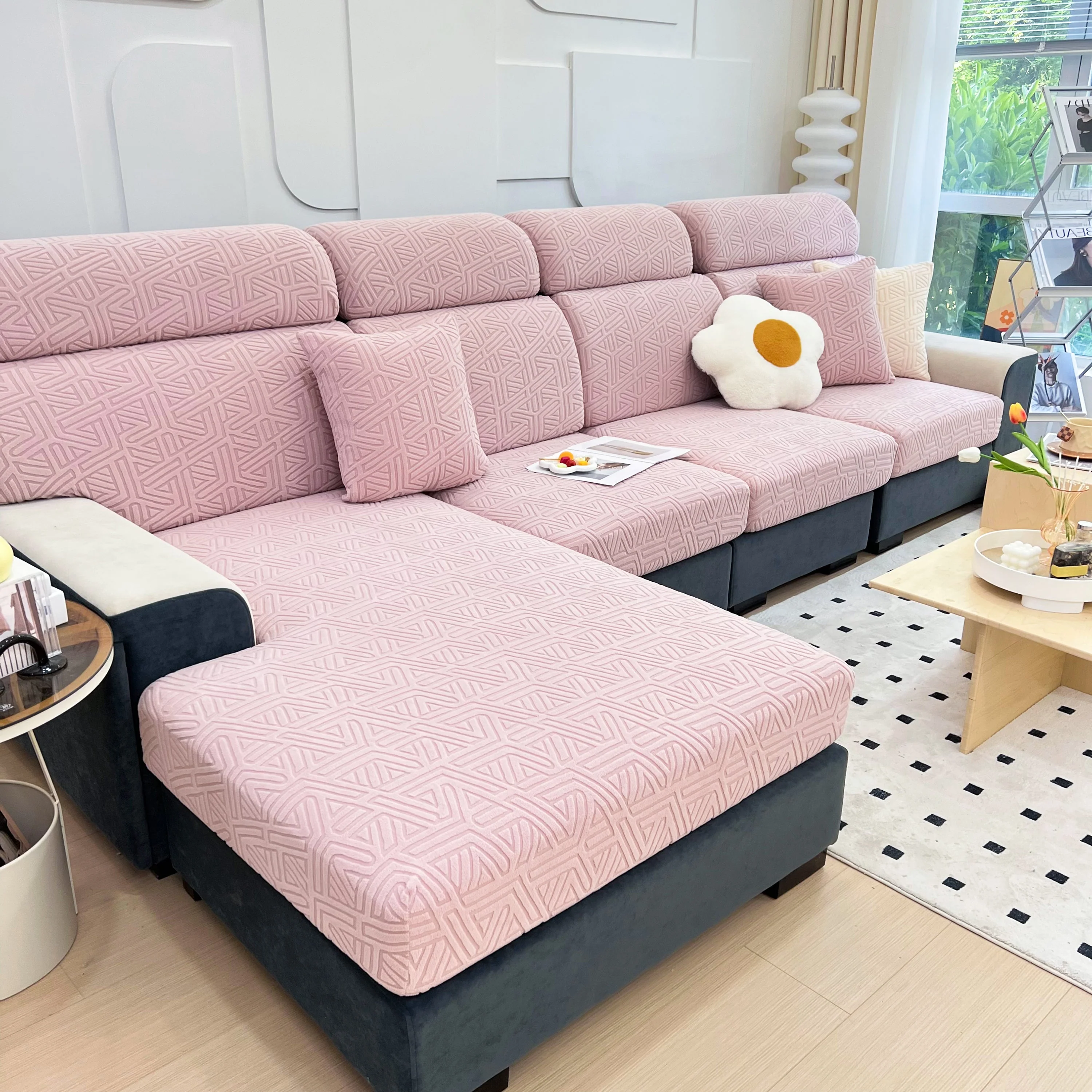Polar Fleece Stretch Seat Cushion Covers, Sofa Seat Cushion Covers, Couch Cushion Protector Covers - Image 16