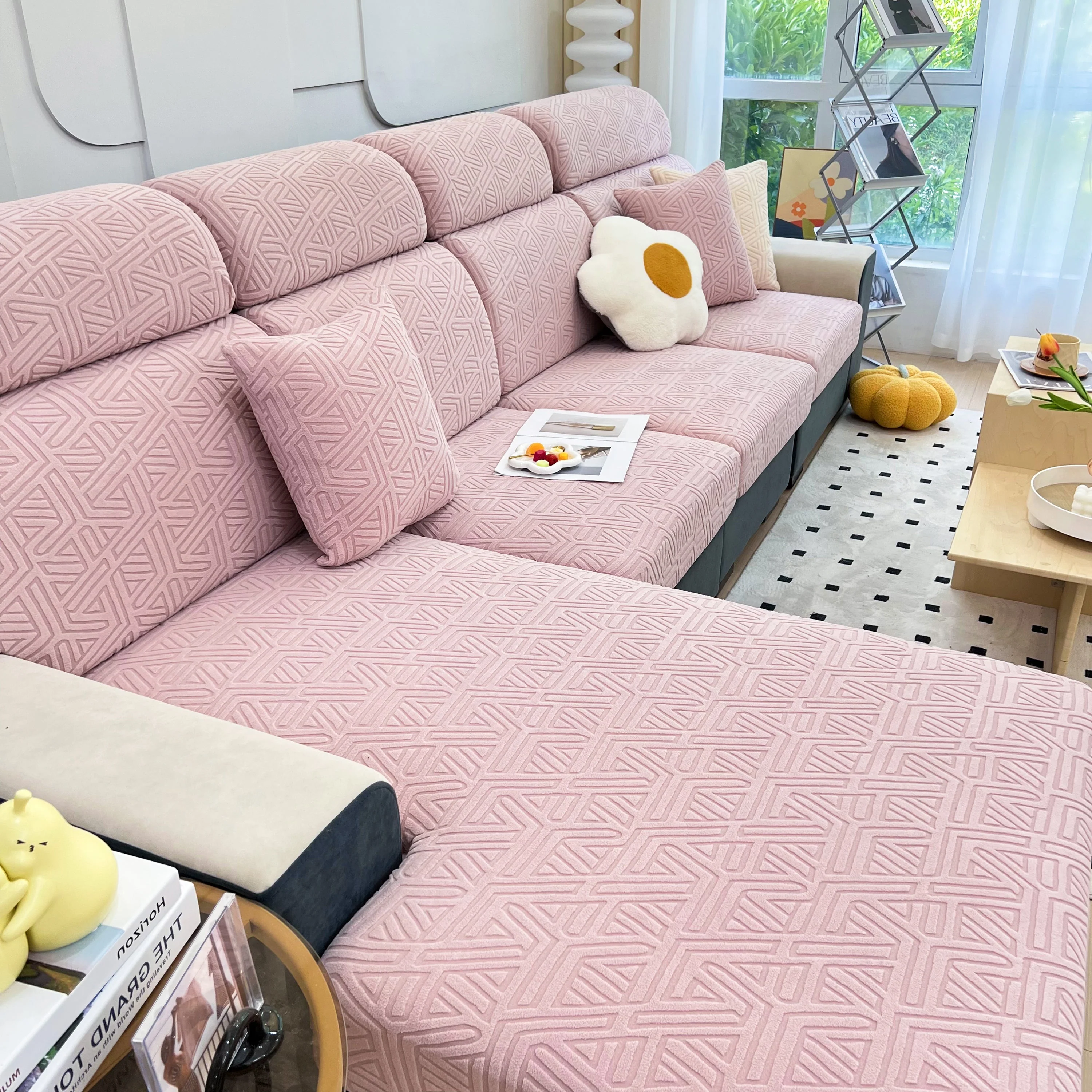 Polar Fleece Stretch Seat Cushion Covers, Sofa Seat Cushion Covers, Couch Cushion Protector Covers - Image 17