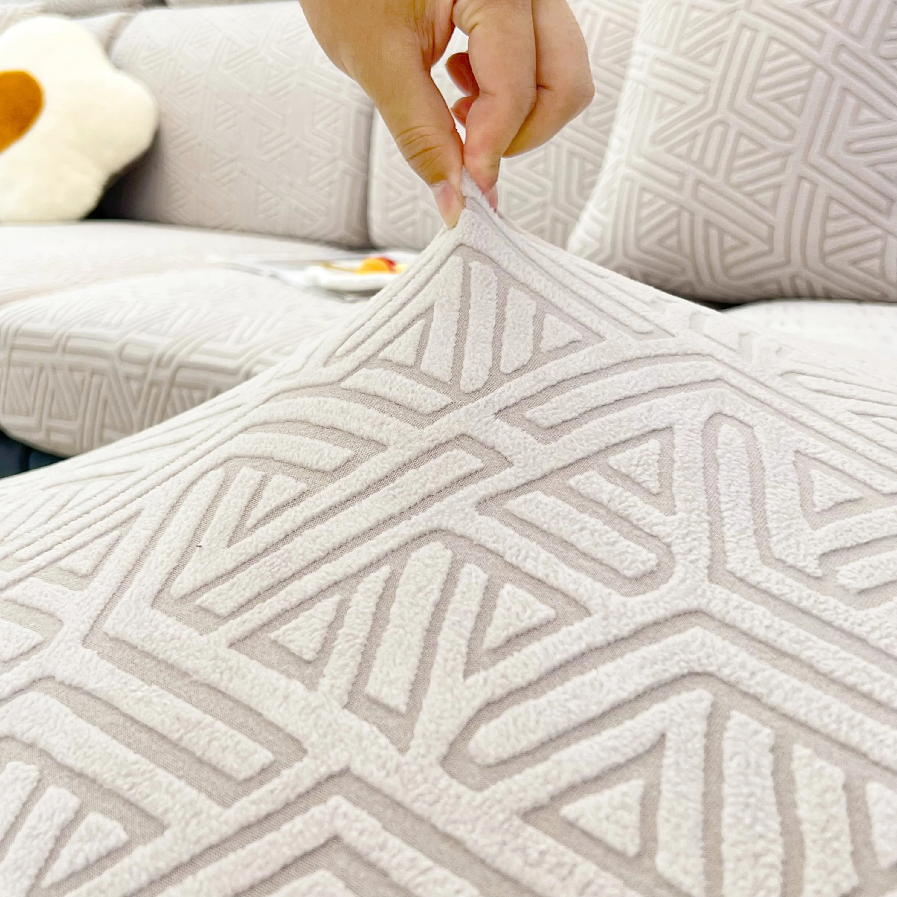 Polar Fleece Stretch Seat Cushion Covers, Sofa Seat Cushion Covers, Couch Cushion Protector Covers - Image 39