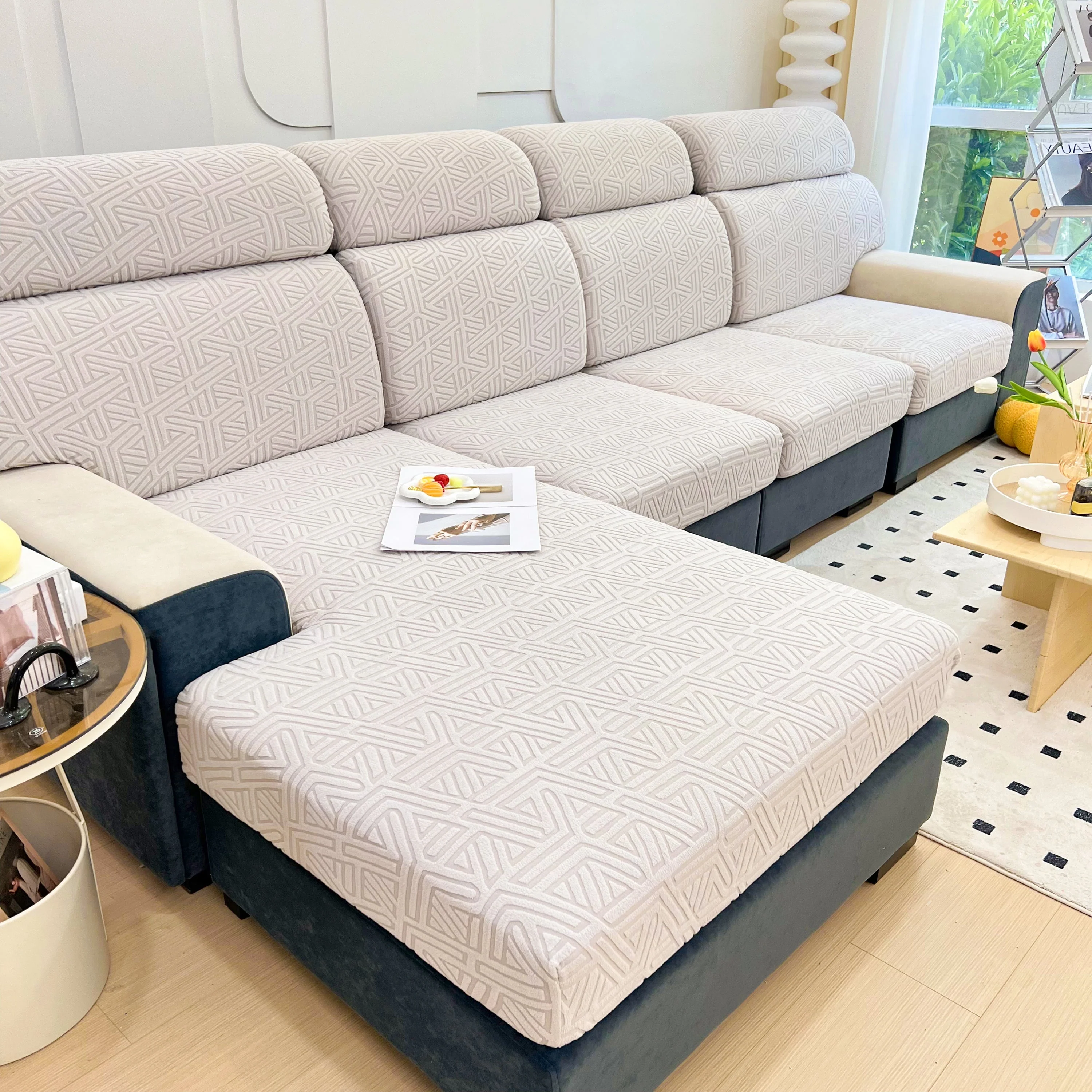 Polar Fleece Stretch Seat Cushion Covers, Sofa Seat Cushion Covers, Couch Cushion Protector Covers - Image 41