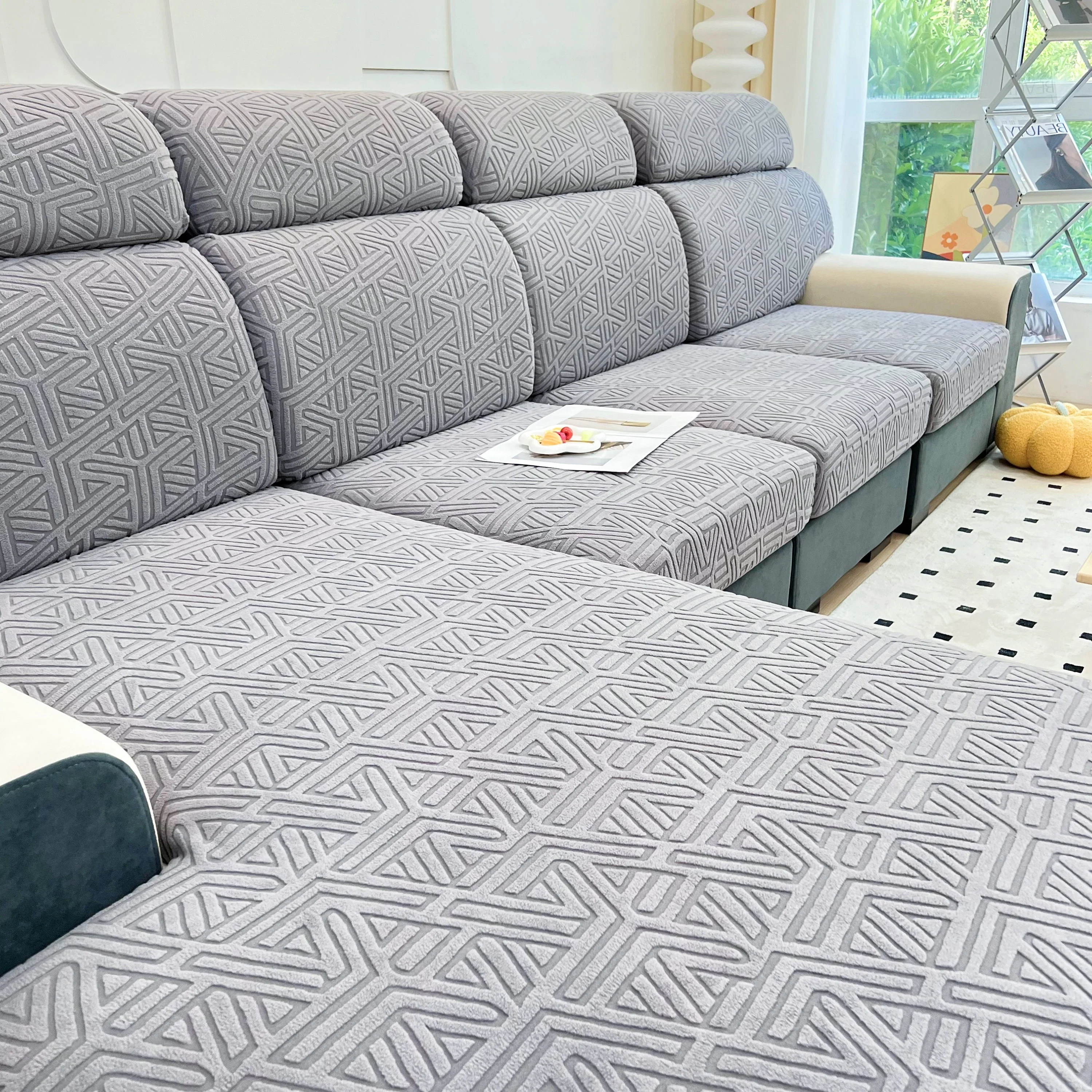 Polar Fleece Stretch Seat Cushion Covers, Sofa Seat Cushion Covers, Couch Cushion Protector Covers - Image 59