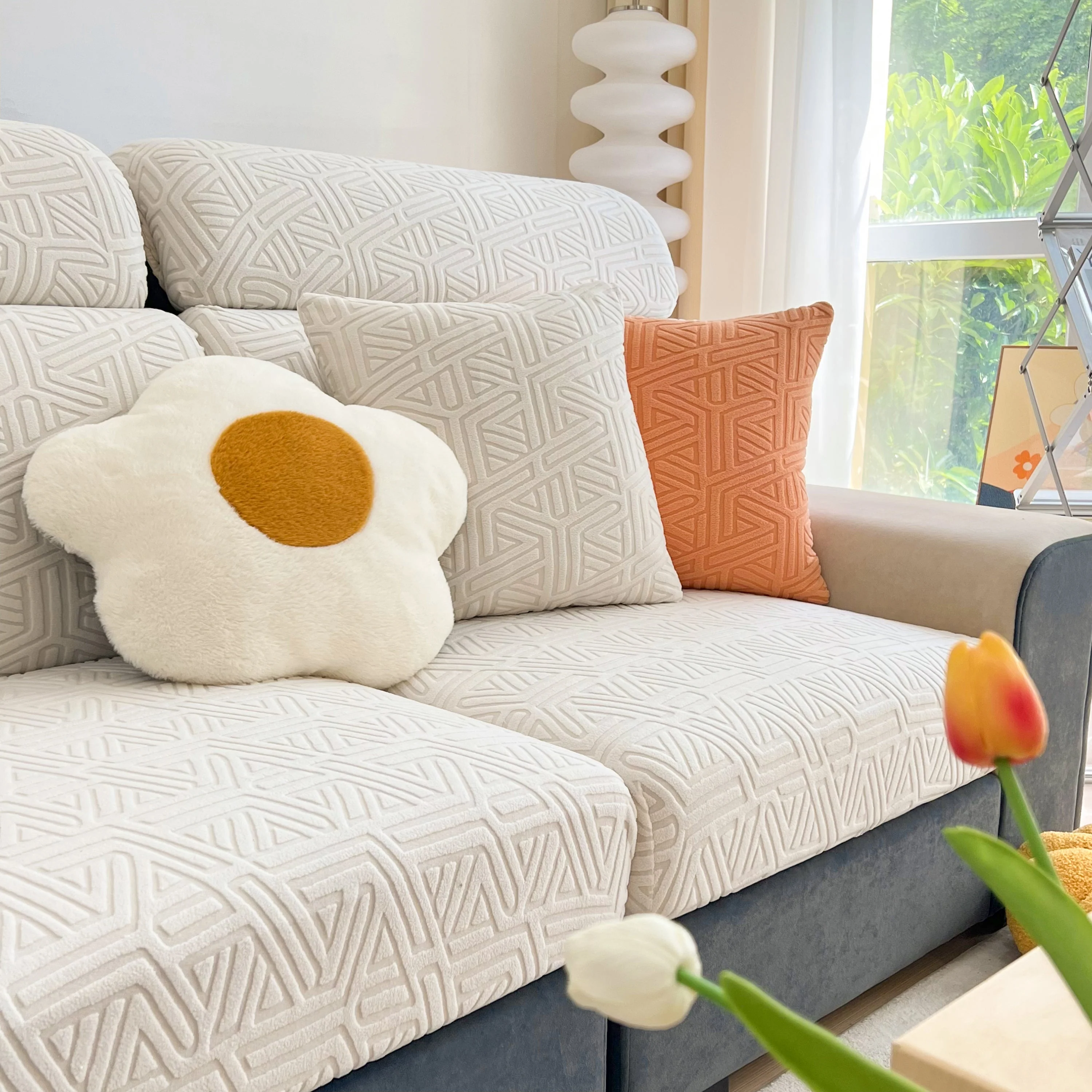 Polar Fleece Stretch Seat Cushion Covers, Sofa Seat Cushion Covers, Couch Cushion Protector Covers - Image 67