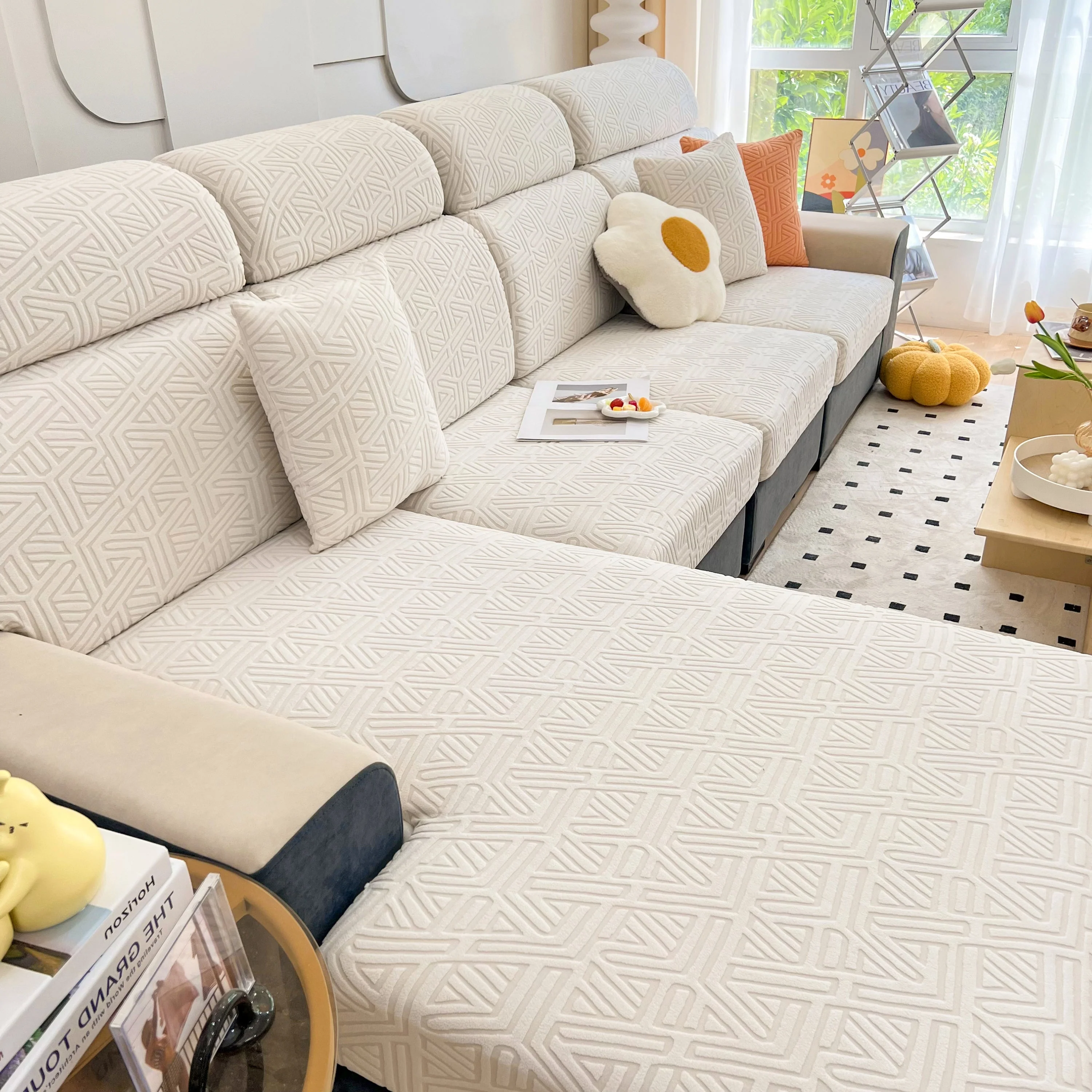 Polar Fleece Stretch Seat Cushion Covers, Sofa Seat Cushion Covers, Couch Cushion Protector Covers - Image 70