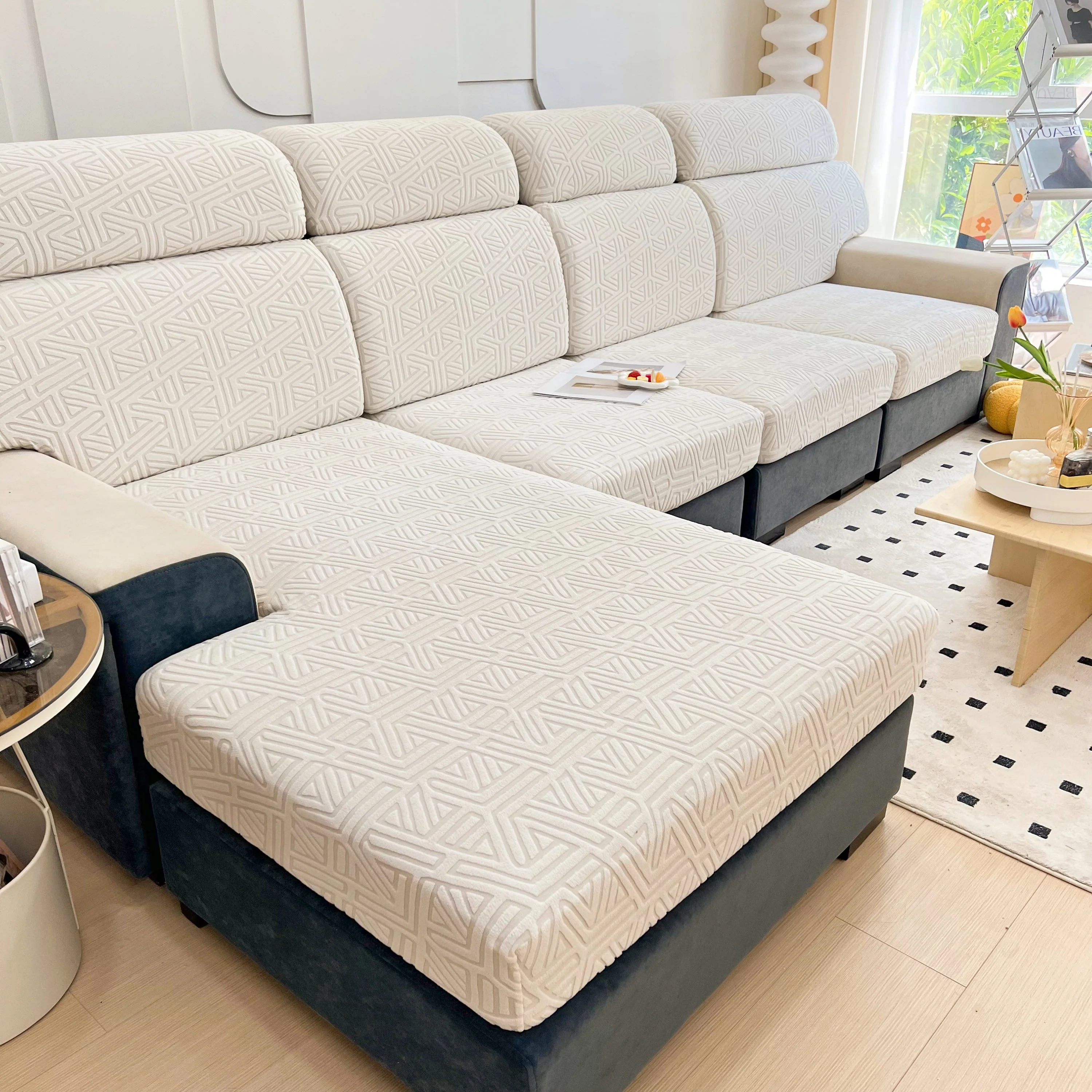 Polar Fleece Stretch Seat Cushion Covers, Sofa Seat Cushion Covers, Couch Cushion Protector Covers - Image 74