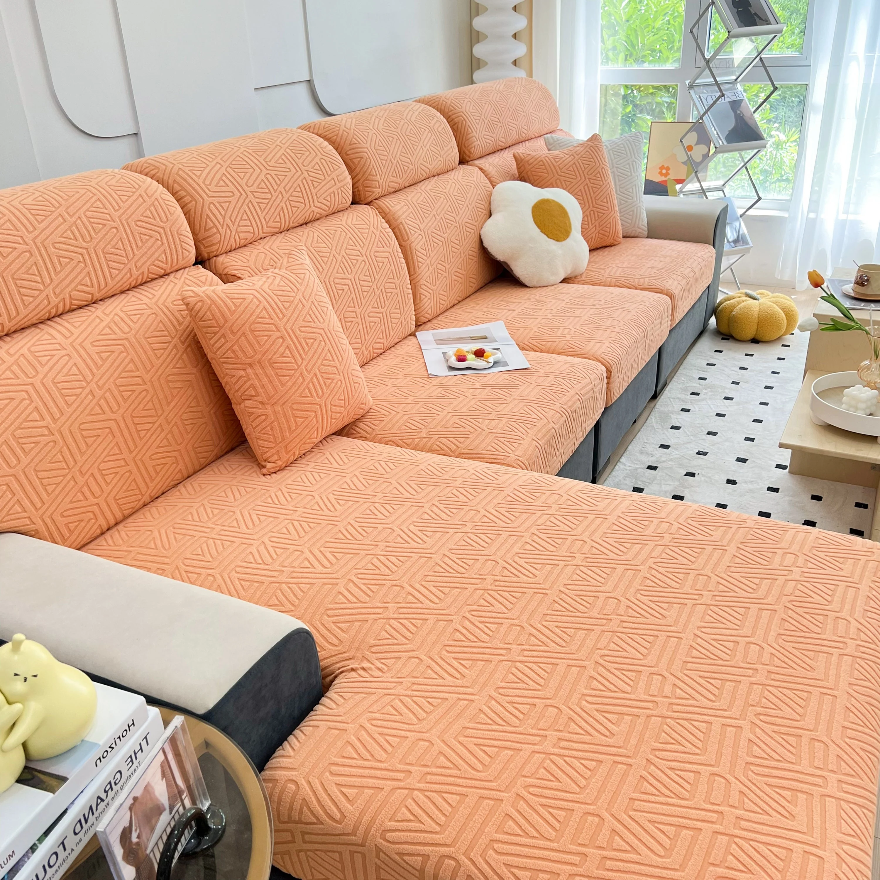 Polar Fleece Stretch Seat Cushion Covers, Sofa Seat Cushion Covers, Couch Cushion Protector Covers - Image 87