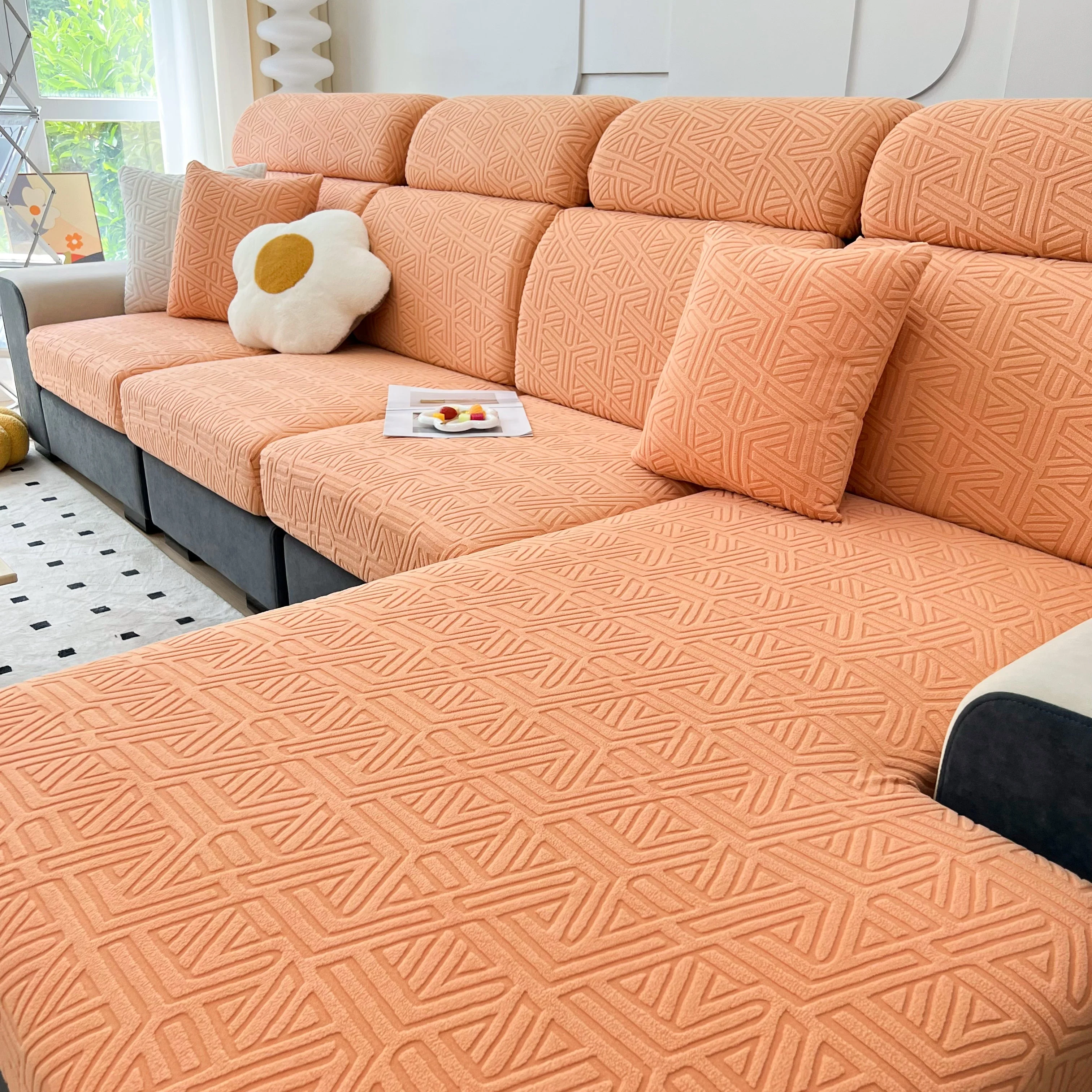 Polar Fleece Stretch Seat Cushion Covers, Sofa Seat Cushion Covers, Couch Cushion Protector Covers - Image 88